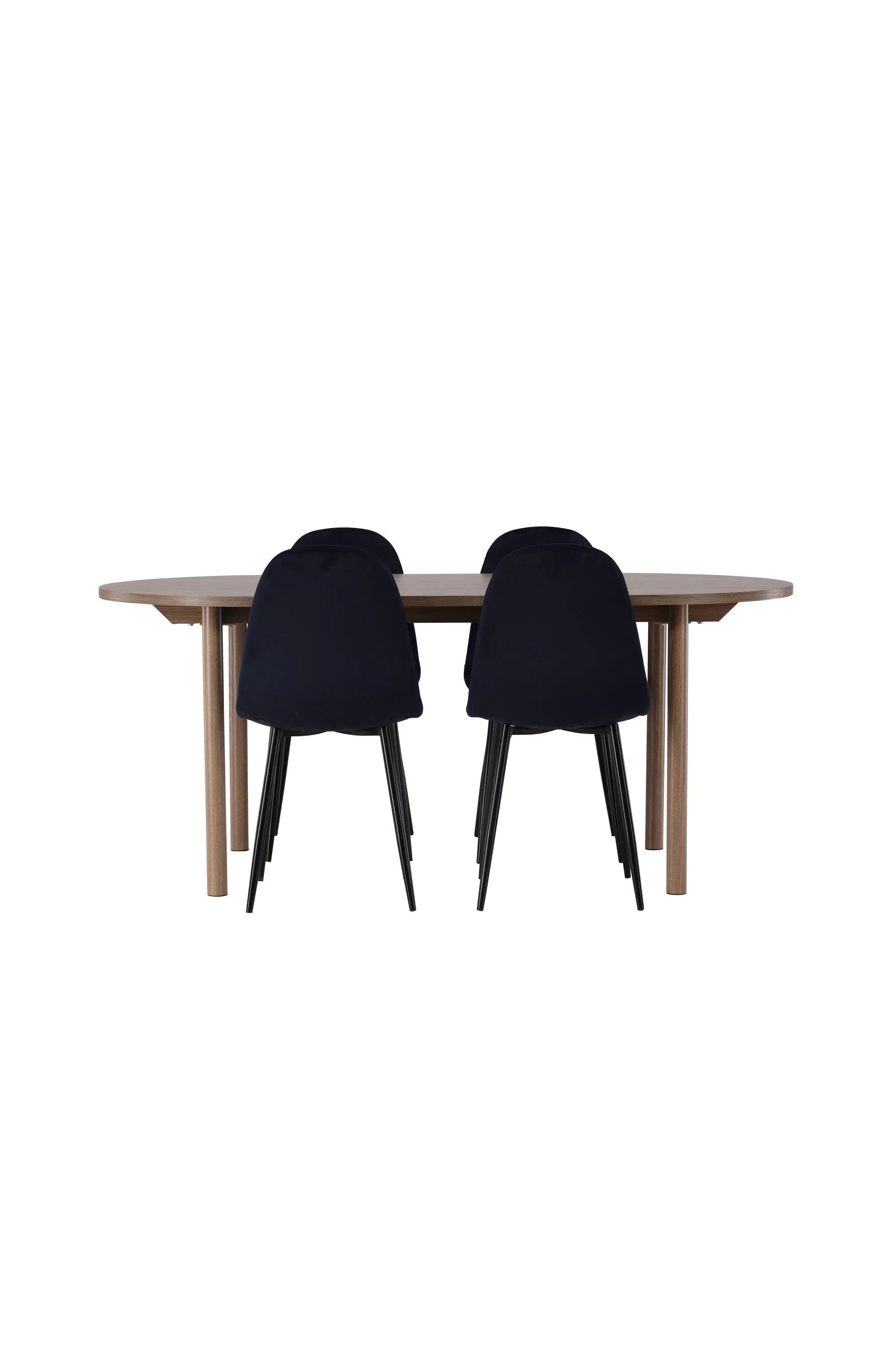 Esszimmer Set Andy mit Stühlen Polar in Natur/Schwarz präsentiert im Onlineshop von KAQTU Design AG. Esszimmerset ist von Venture Home