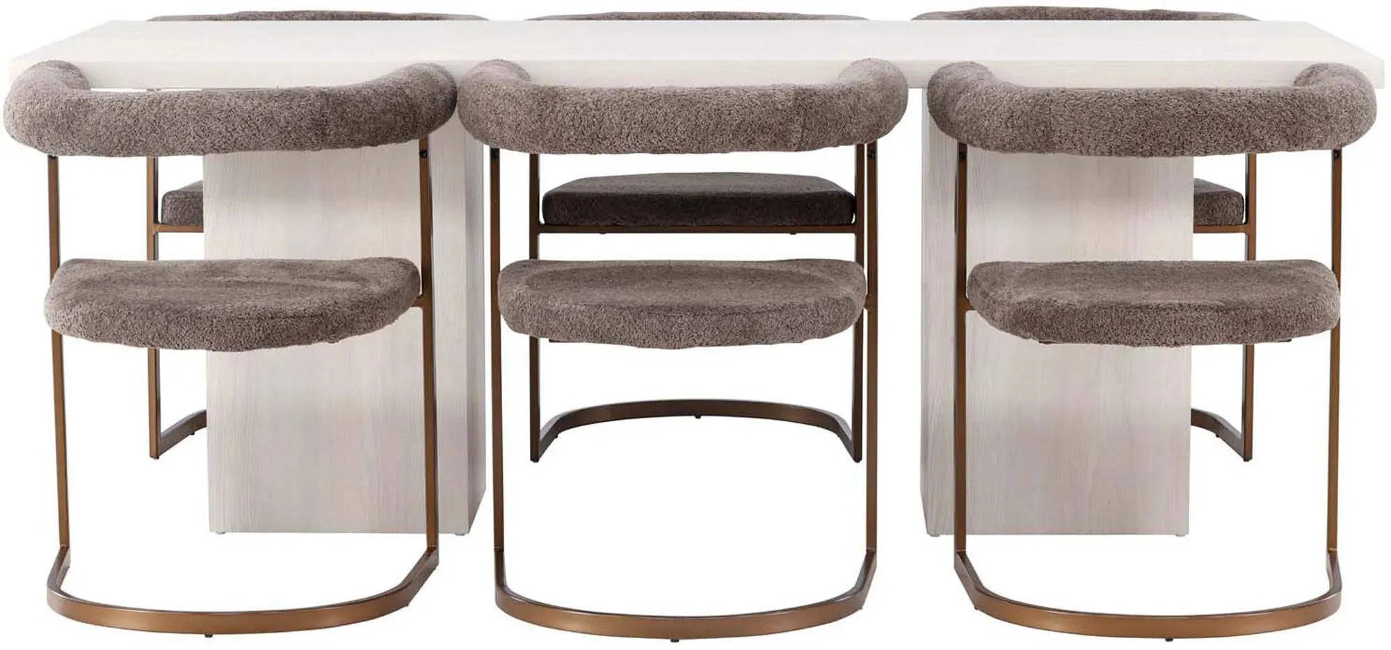 Stilvolles Olga Esszimmerset: 200cm Tisch, 6 komfortable Stühle, modernes skandinavisches Design, robust und einladend.