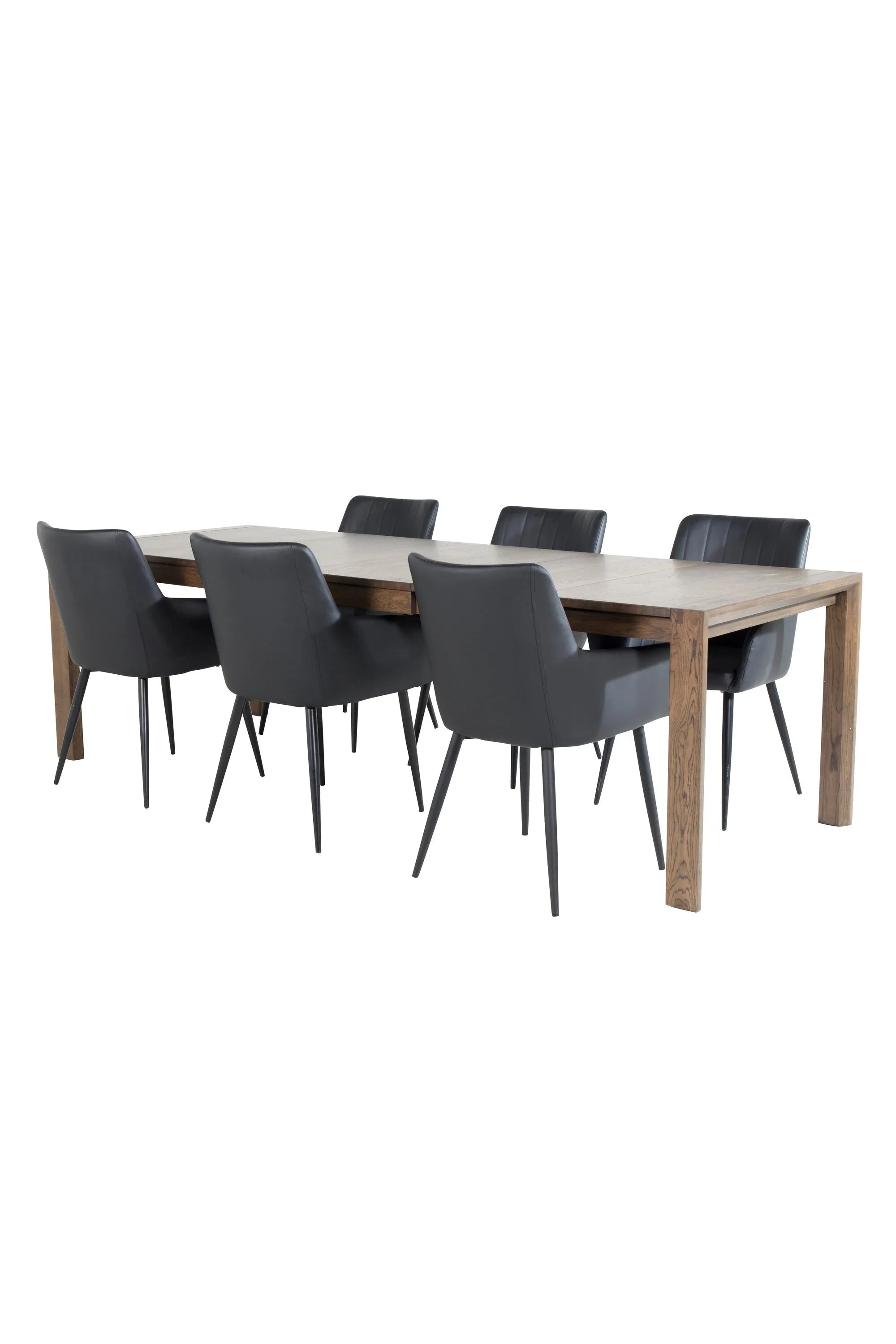 Esszimmer Set Slider mit Stuhl Comfort in Natur/Schwarz präsentiert im Onlineshop von KAQTU Design AG. Esszimmerset ist von Venture Home