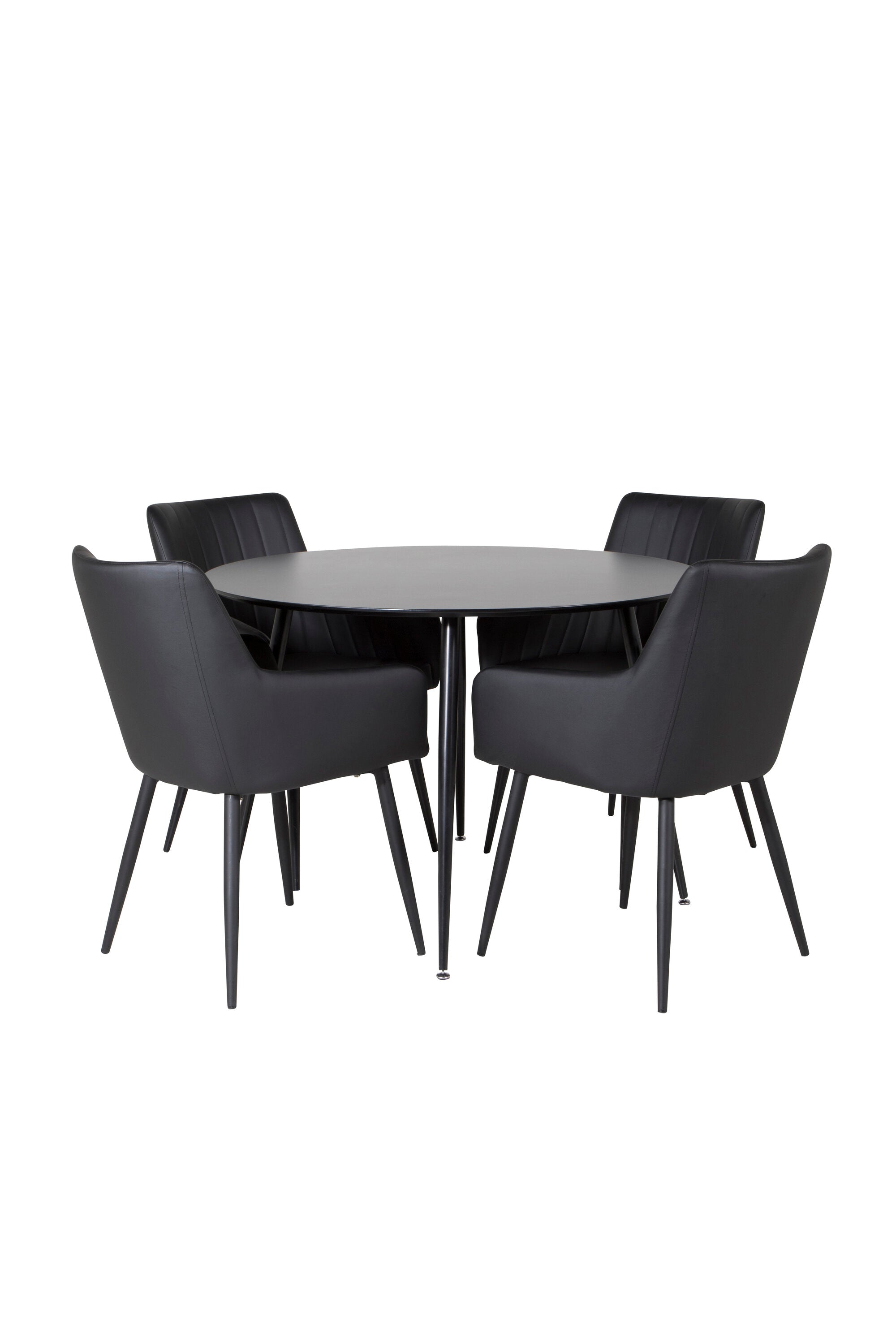 Esszimmer Set Silar mit Stuhl Comfort in Schwarz Schwarz präsentiert im Onlineshop von KAQTU Design AG. Esszimmerset ist von Venture Home