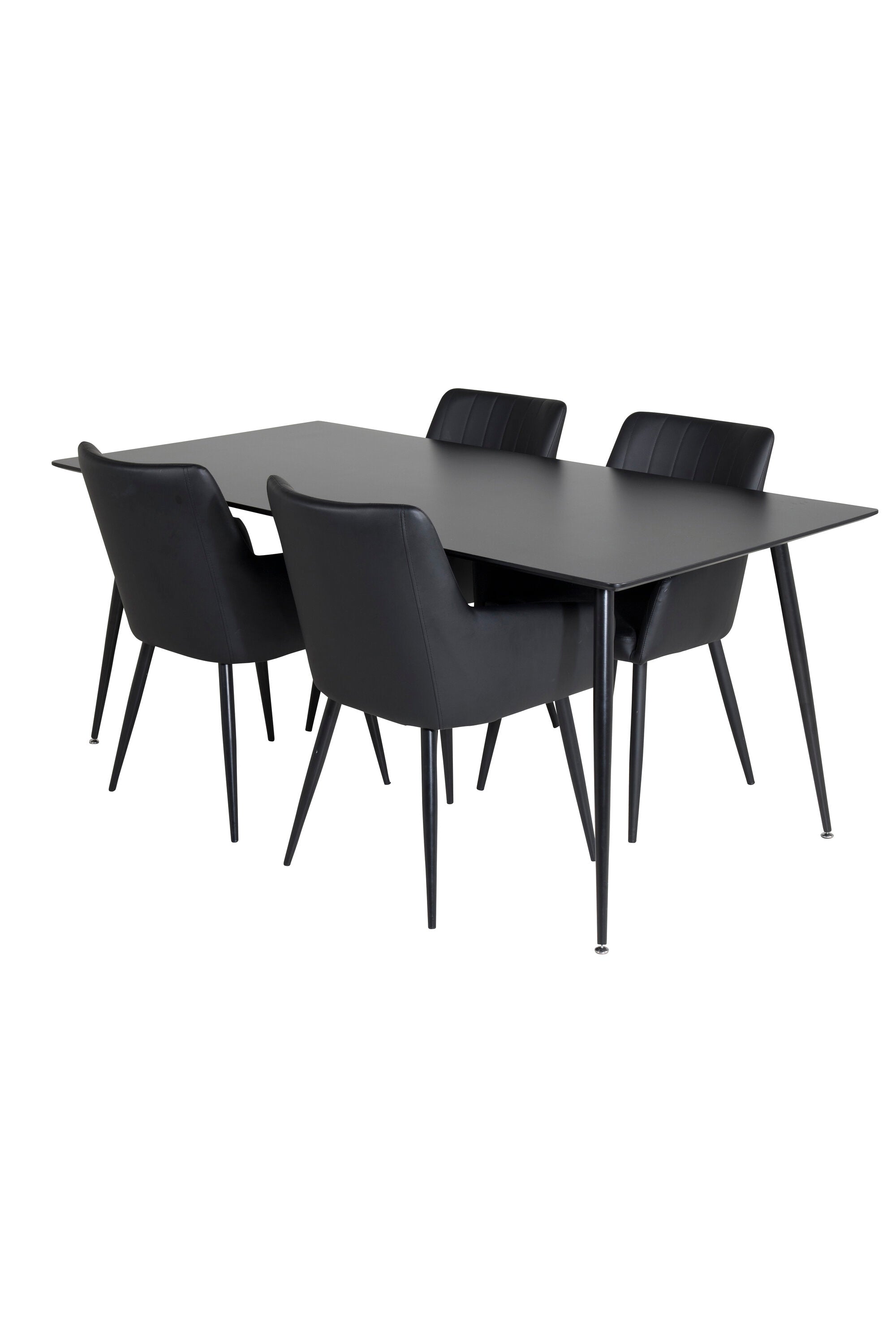 Esszimmer Set Silar mit Stuhl Comfort in Schwarz Schwarz präsentiert im Onlineshop von KAQTU Design AG. Esszimmerset ist von Venture Home