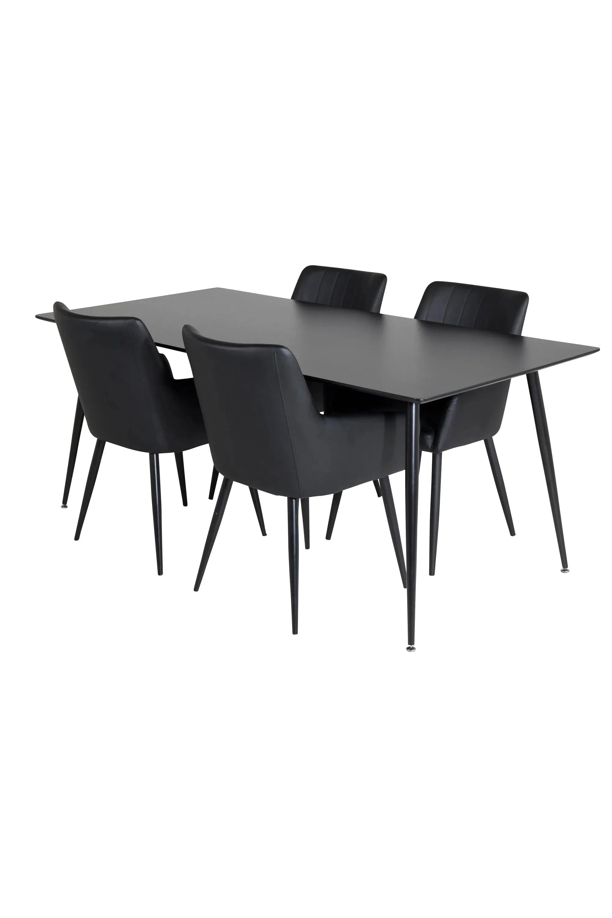 Esszimmer Set Silar mit Stuhl Comfort in Schwarz Schwarz präsentiert im Onlineshop von KAQTU Design AG. Esszimmerset ist von Venture Home