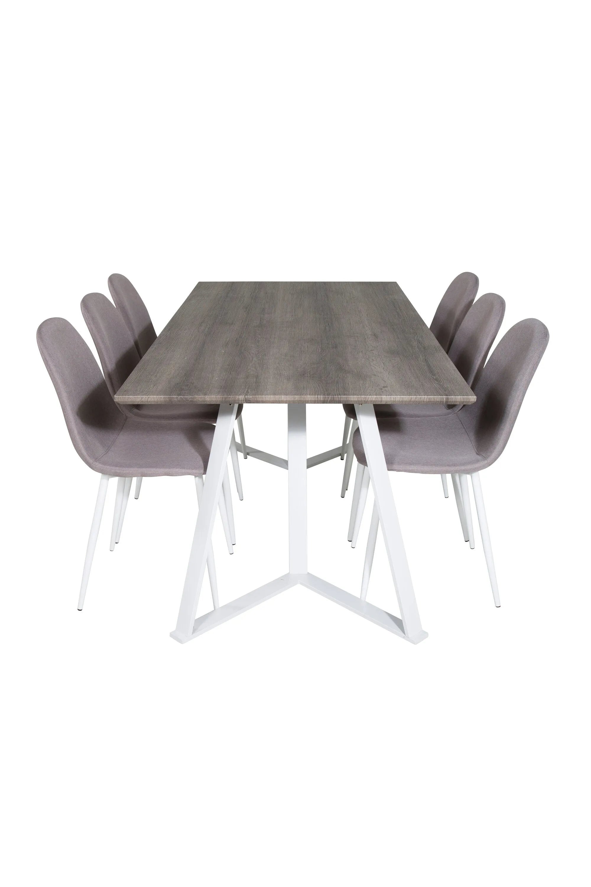 Esszimmer Set Marina mit Stuhl Polar in Grau/Grau/Weiss präsentiert im Onlineshop von KAQTU Design AG. Esszimmerset ist von Venture Home