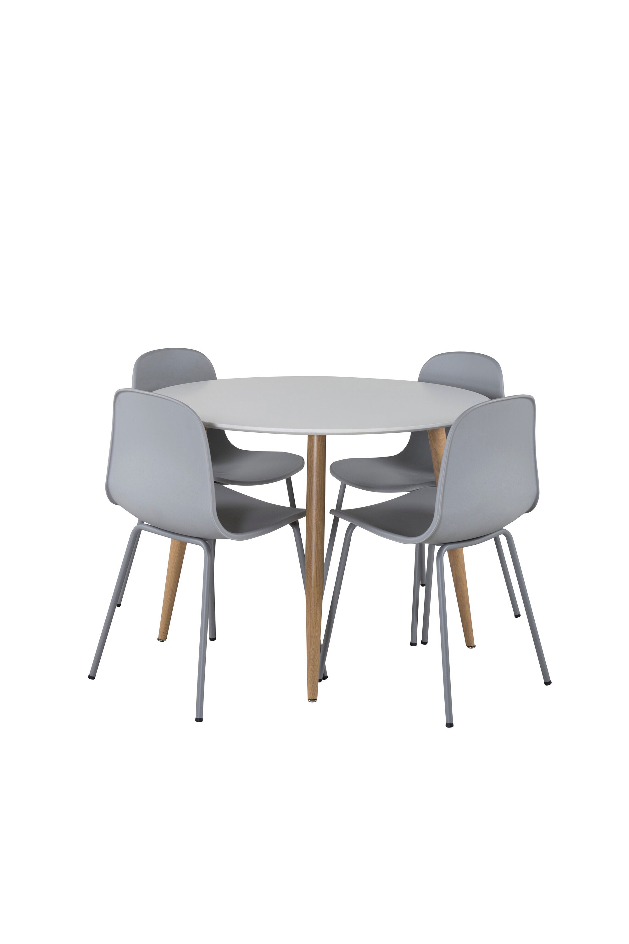 Esszimmer Set Plaza mit Stuhl Arctic in Weiss grau präsentiert im Onlineshop von KAQTU Design AG. Esszimmerset ist von Venture Home