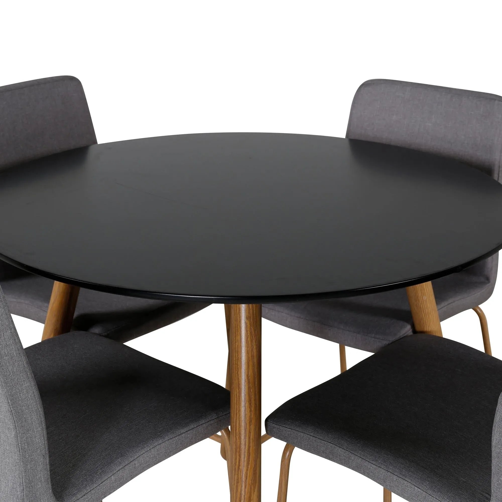 Esszimmer Set Plaza mit Stuhl Mace in Schwarz/Grau/Natur präsentiert im Onlineshop von KAQTU Design AG. Esszimmerset ist von Venture Home