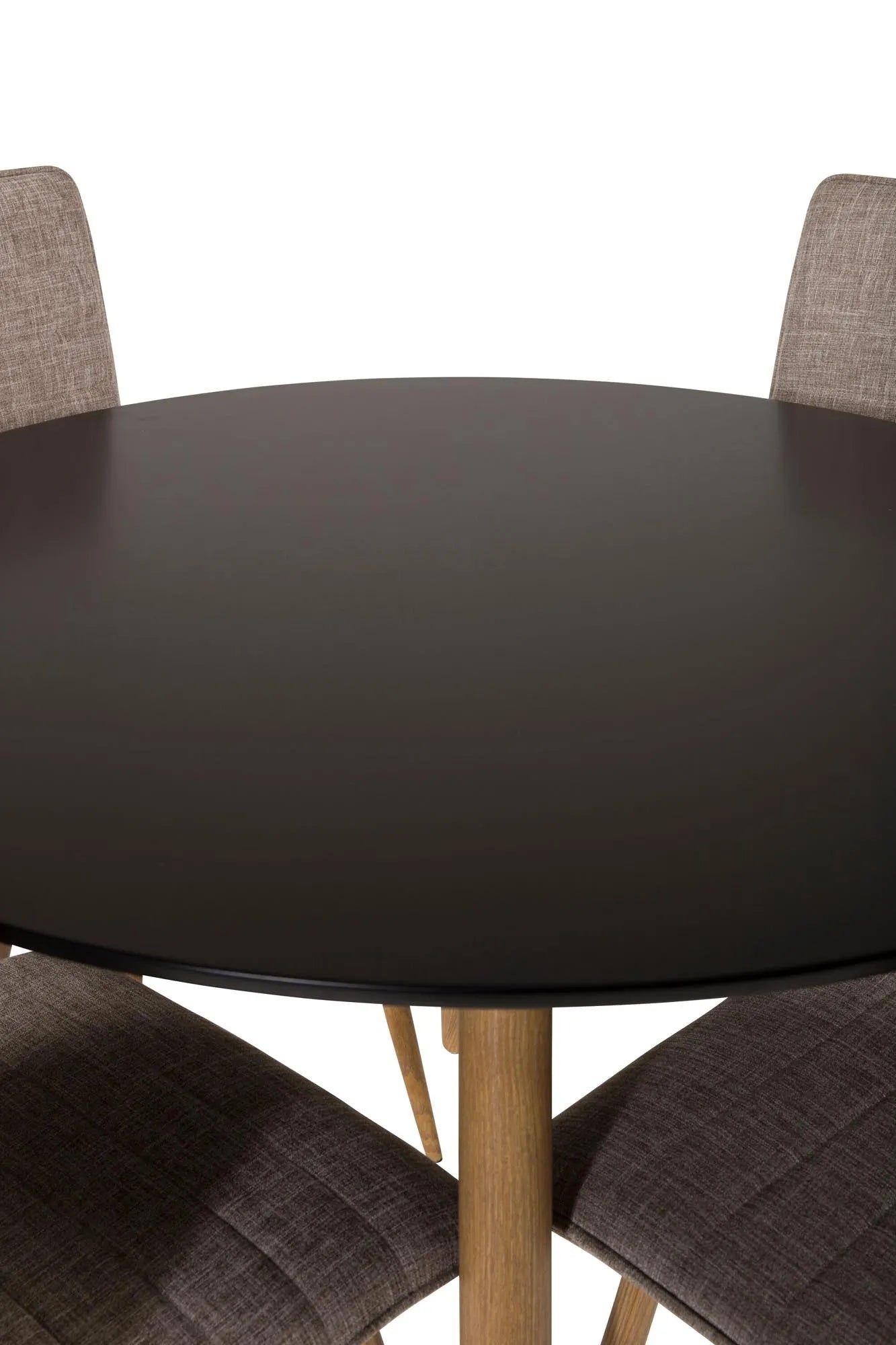 Esszimmer Set Plaza mit Stuhl Windu in Schwarz/Hellgrau/Natur präsentiert im Onlineshop von KAQTU Design AG. Esszimmerset ist von Venture Home