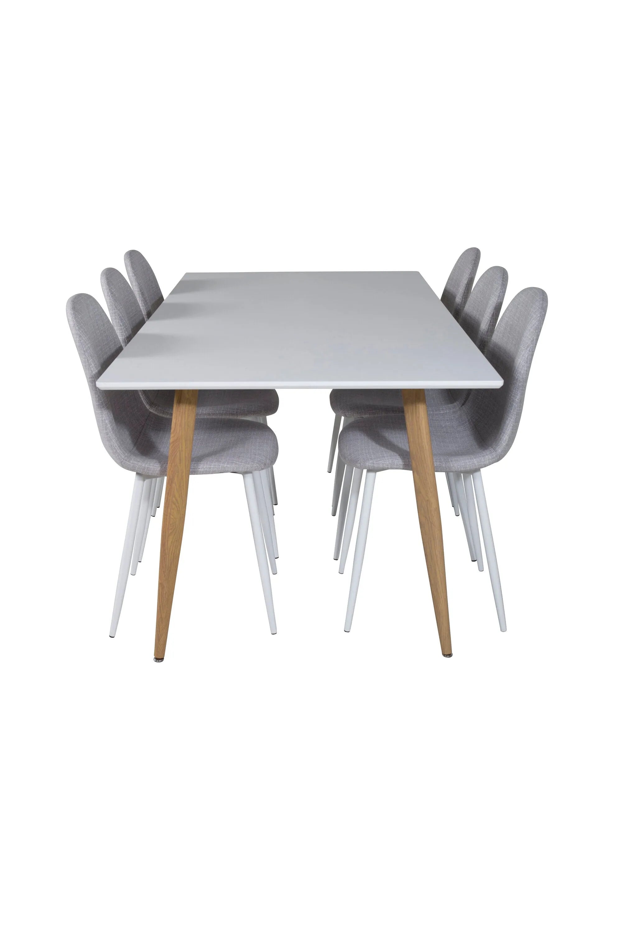 Esszimmer Set Polar mit Stuhl Polar in Weiss/Grau/Weiss präsentiert im Onlineshop von KAQTU Design AG. Esszimmerset ist von Venture Home