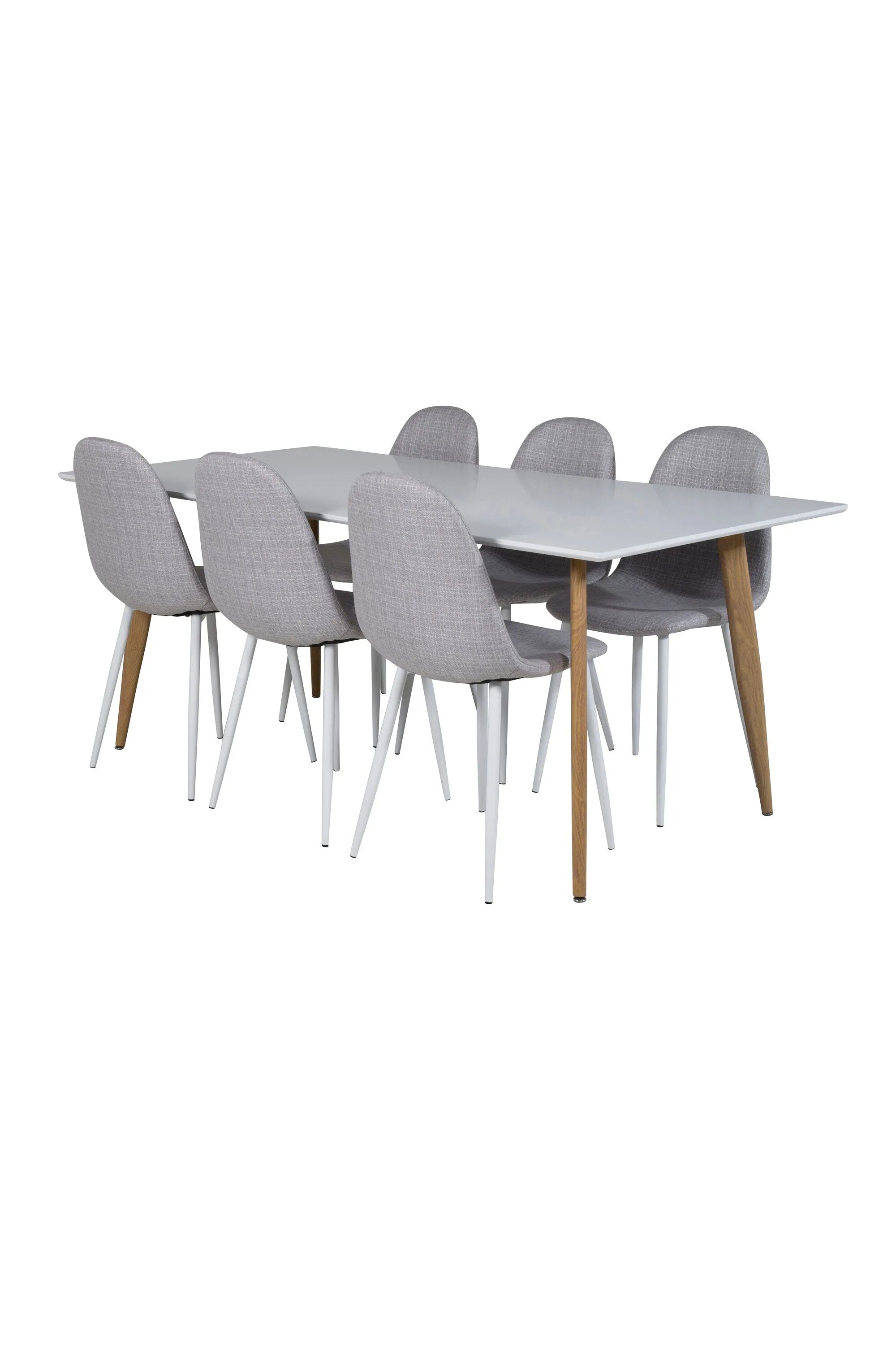 Esszimmer Set Polar mit Stuhl Polar in Weiss/Grau/Weiss präsentiert im Onlineshop von KAQTU Design AG. Esszimmerset ist von Venture Home