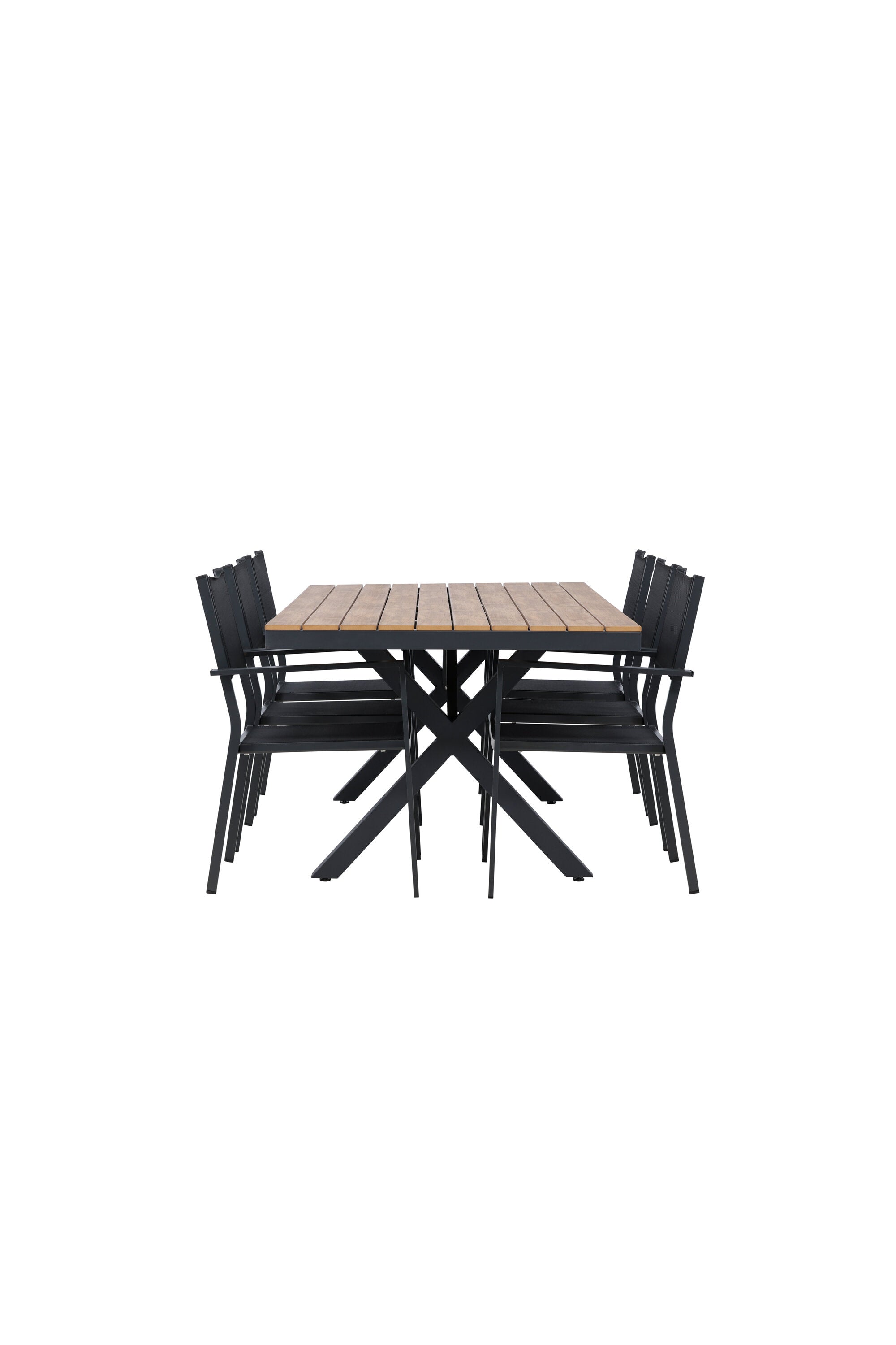 Garcia Gartentisch Set + Copacabana in Schwarz Schwarz präsentiert im Onlineshop von KAQTU Design AG. Gartentischset ist von Venture Home