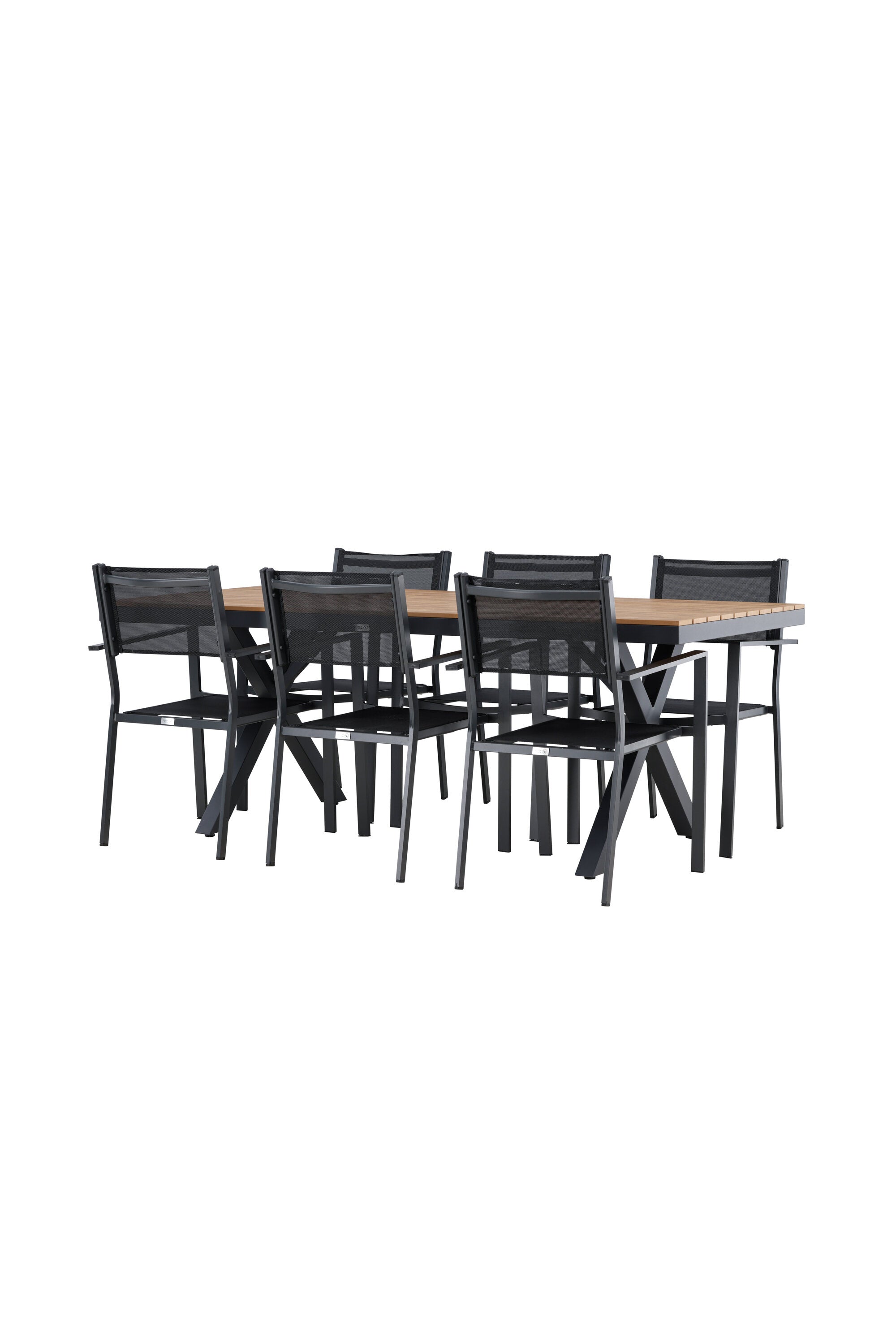 Garcia Gartentisch Set + Copacabana in Schwarz Schwarz präsentiert im Onlineshop von KAQTU Design AG. Gartentischset ist von Venture Home