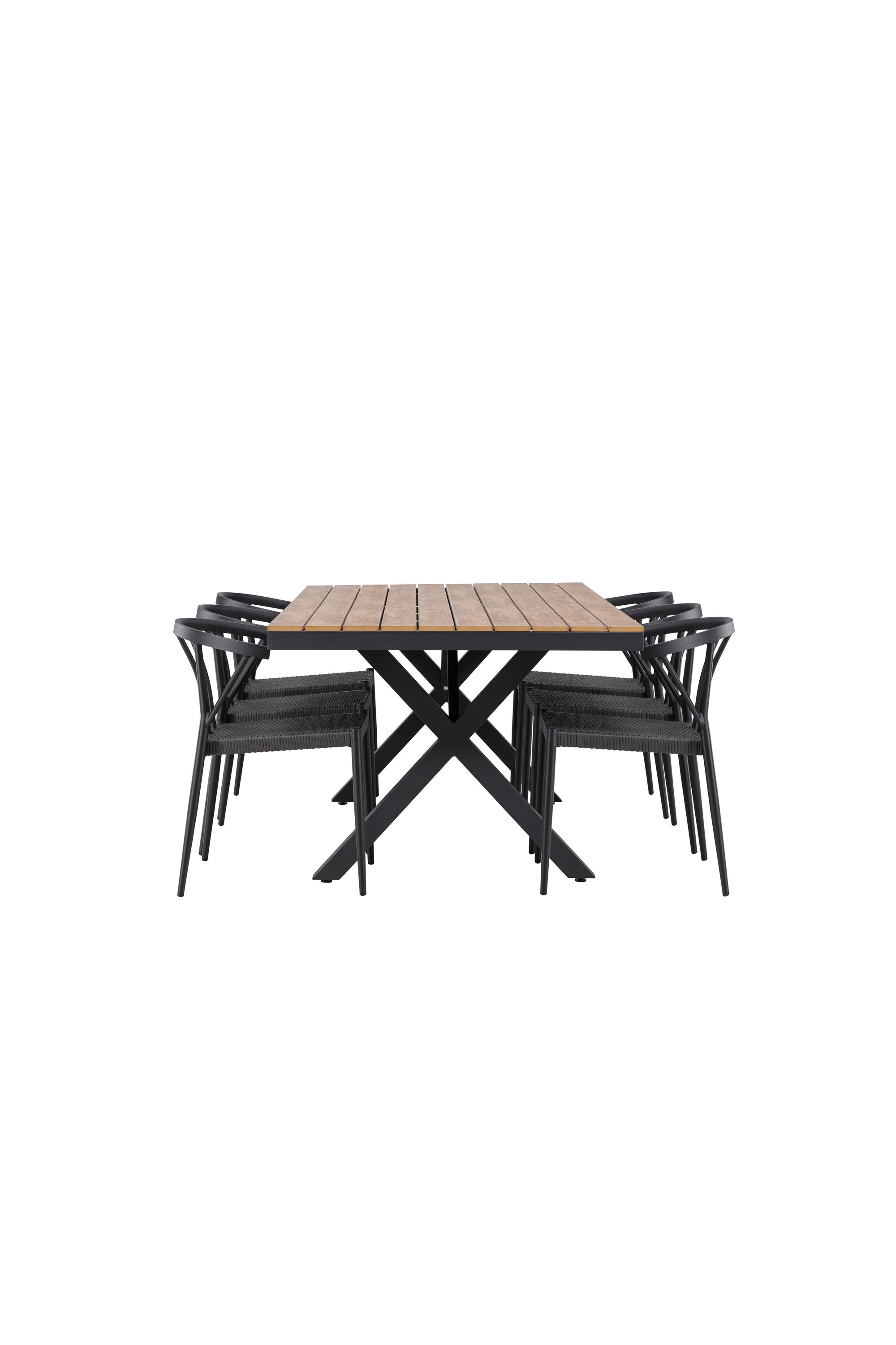 Garcia Gartentisch Set + Stina in Schwarz Schwarz präsentiert im Onlineshop von KAQTU Design AG. Gartentischset ist von Venture Home