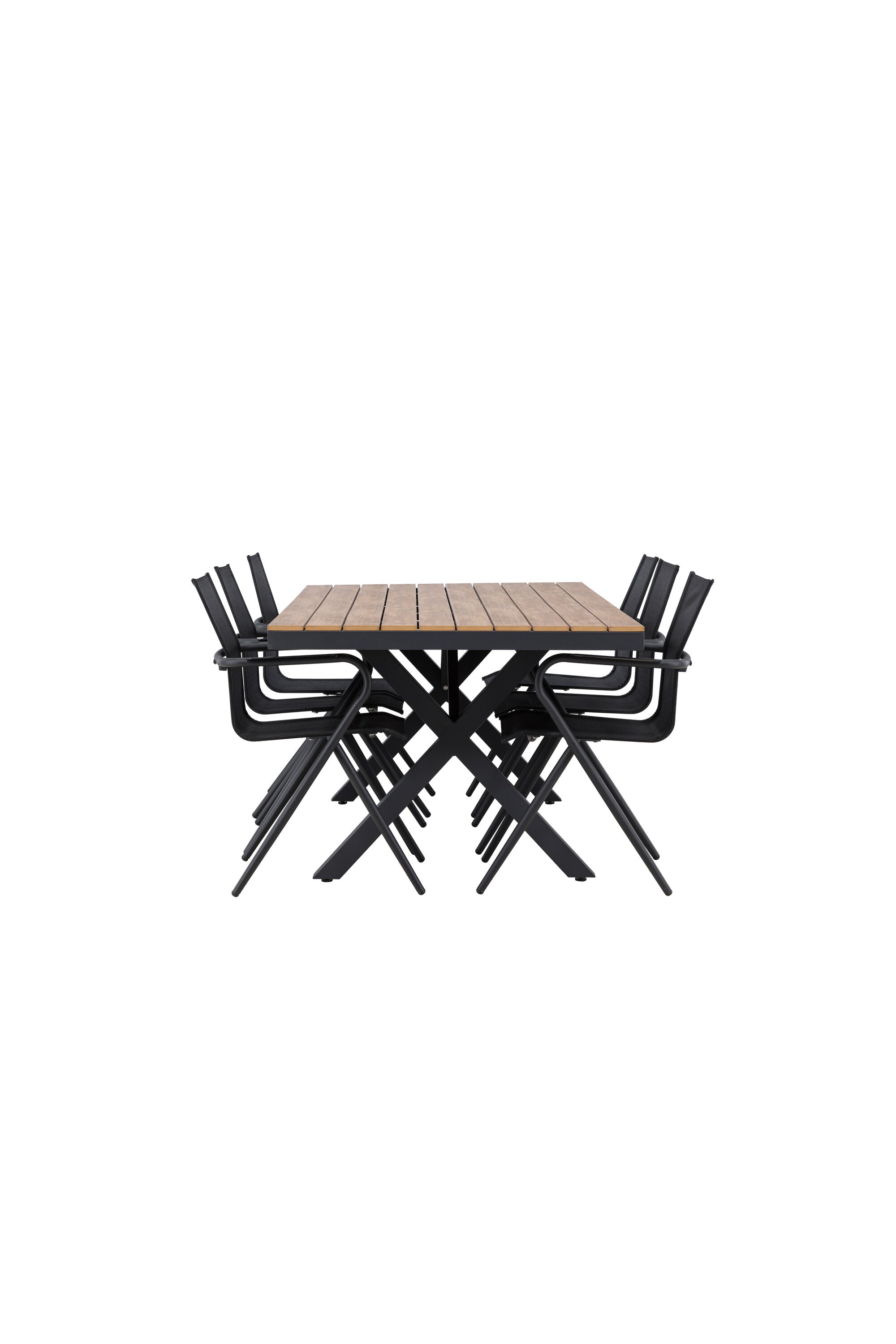 Garcia Gartentisch Set + Alina in Schwarz Schwarz präsentiert im Onlineshop von KAQTU Design AG. Gartentischset ist von Venture Home