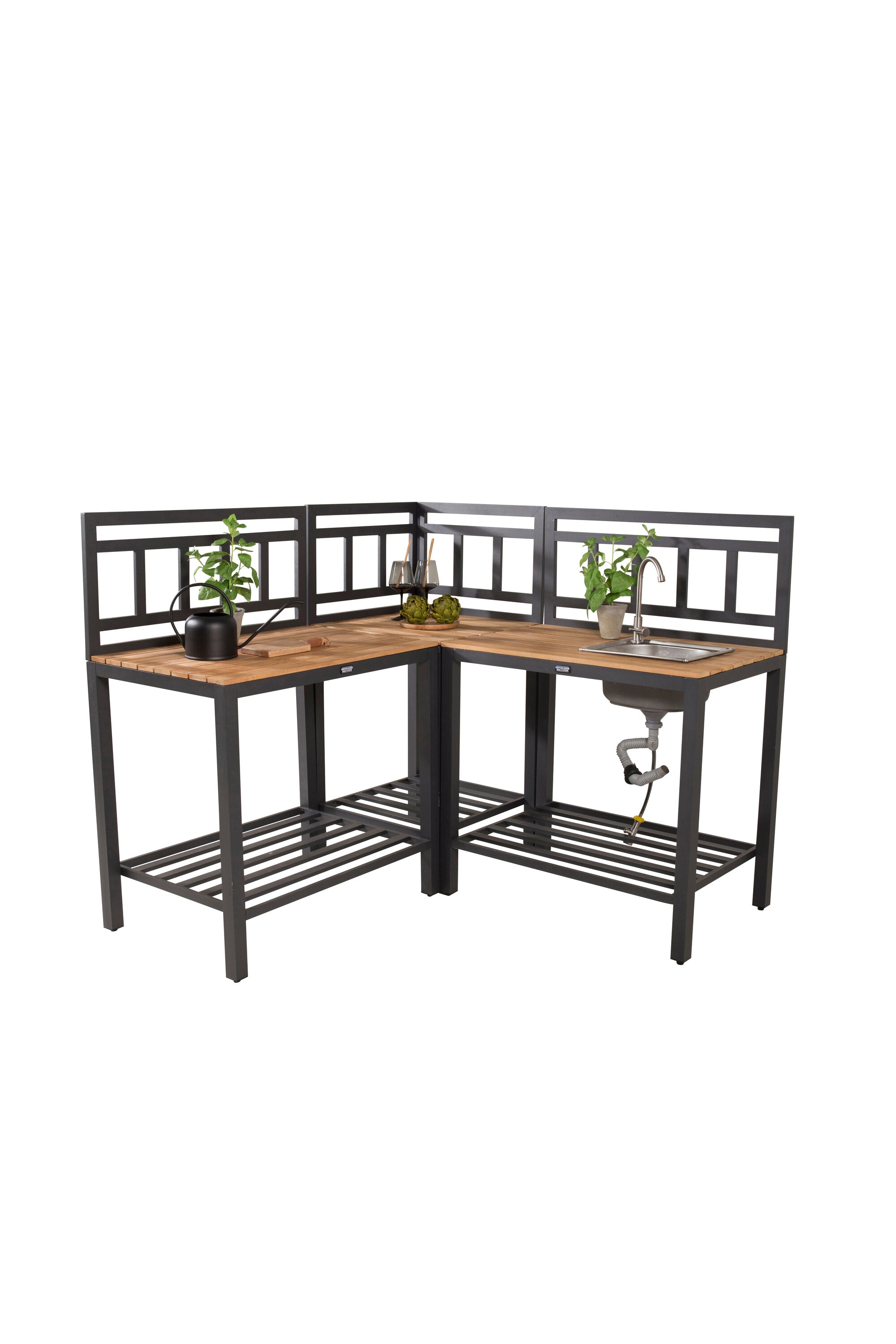 Esszimmer Set 0 mit Stühlen 0 in Schwarz/ Natur präsentiert im Onlineshop von KAQTU Design AG. Esszimmerset ist von Venture Home