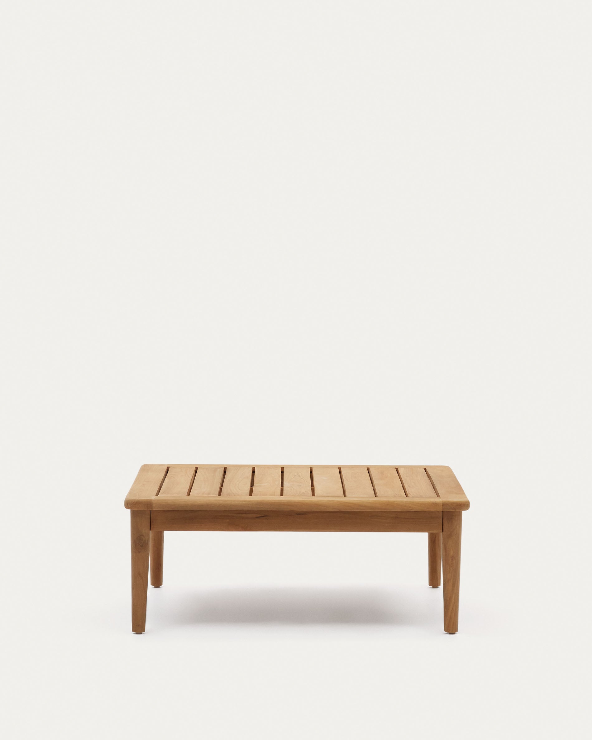 Portitxol Couchtisch aus massivem Teakholz 80 x 80 cm in Braun präsentiert im Onlineshop von KAQTU Design AG. Beistelltisch Outdoor ist von Kave Home