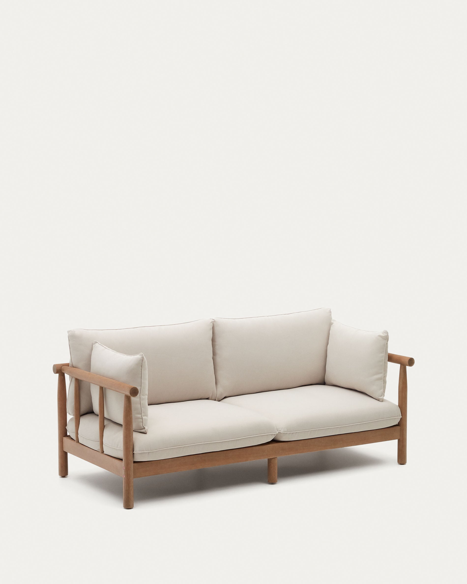 Sacova 2-Sitzer-Sofa aus massivem Eukalyptusholz 195 cm FSC 100% in Mehrfarbig präsentiert im Onlineshop von KAQTU Design AG. Lounge Sofa ist von Kave Home