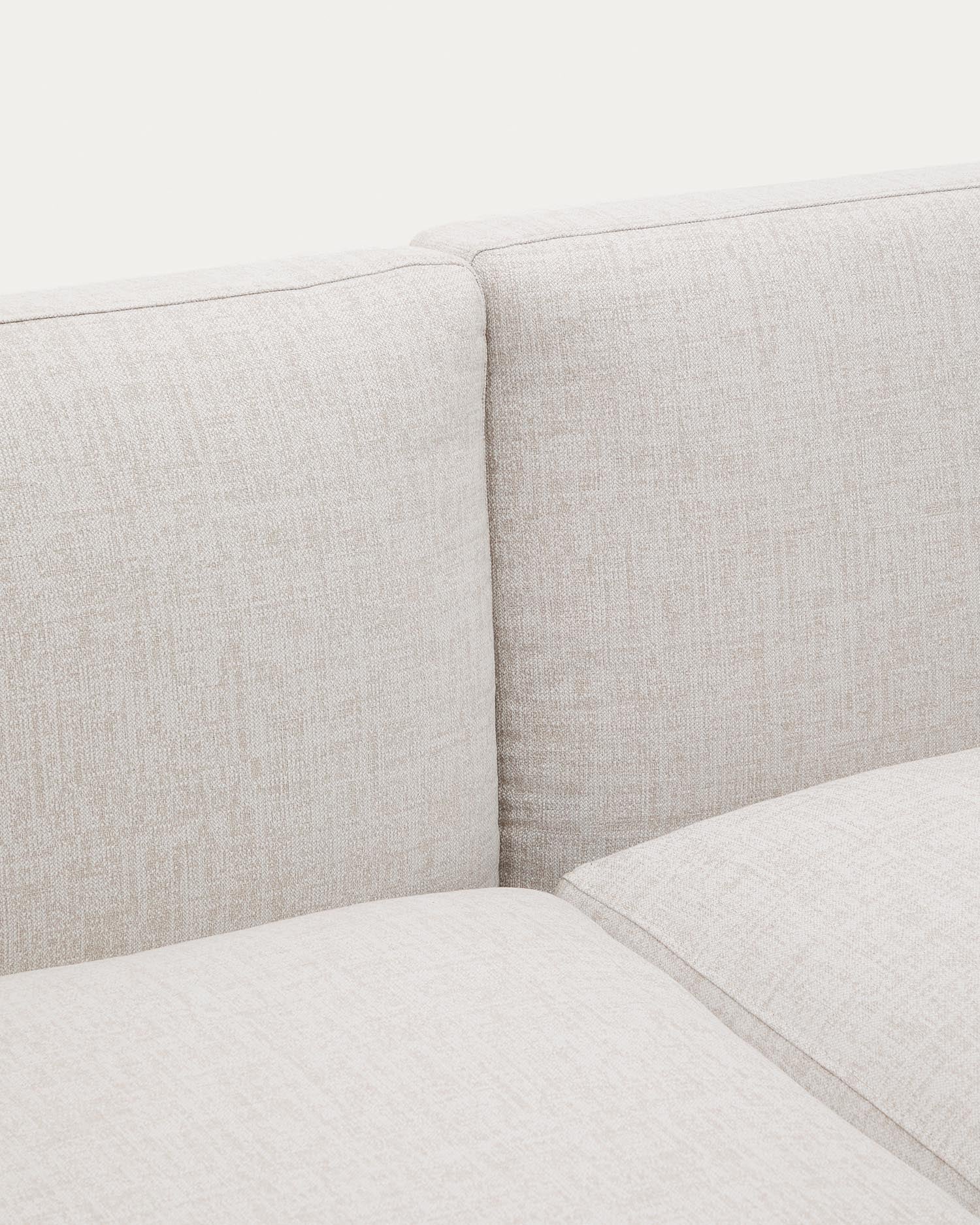 Modulares 2-Sitzer-Sofa für den Außenbereich Sorells aus Aluminium in grüner Ausführung 17 in Beige präsentiert im Onlineshop von KAQTU Design AG. Lounge Sofa ist von Kave Home