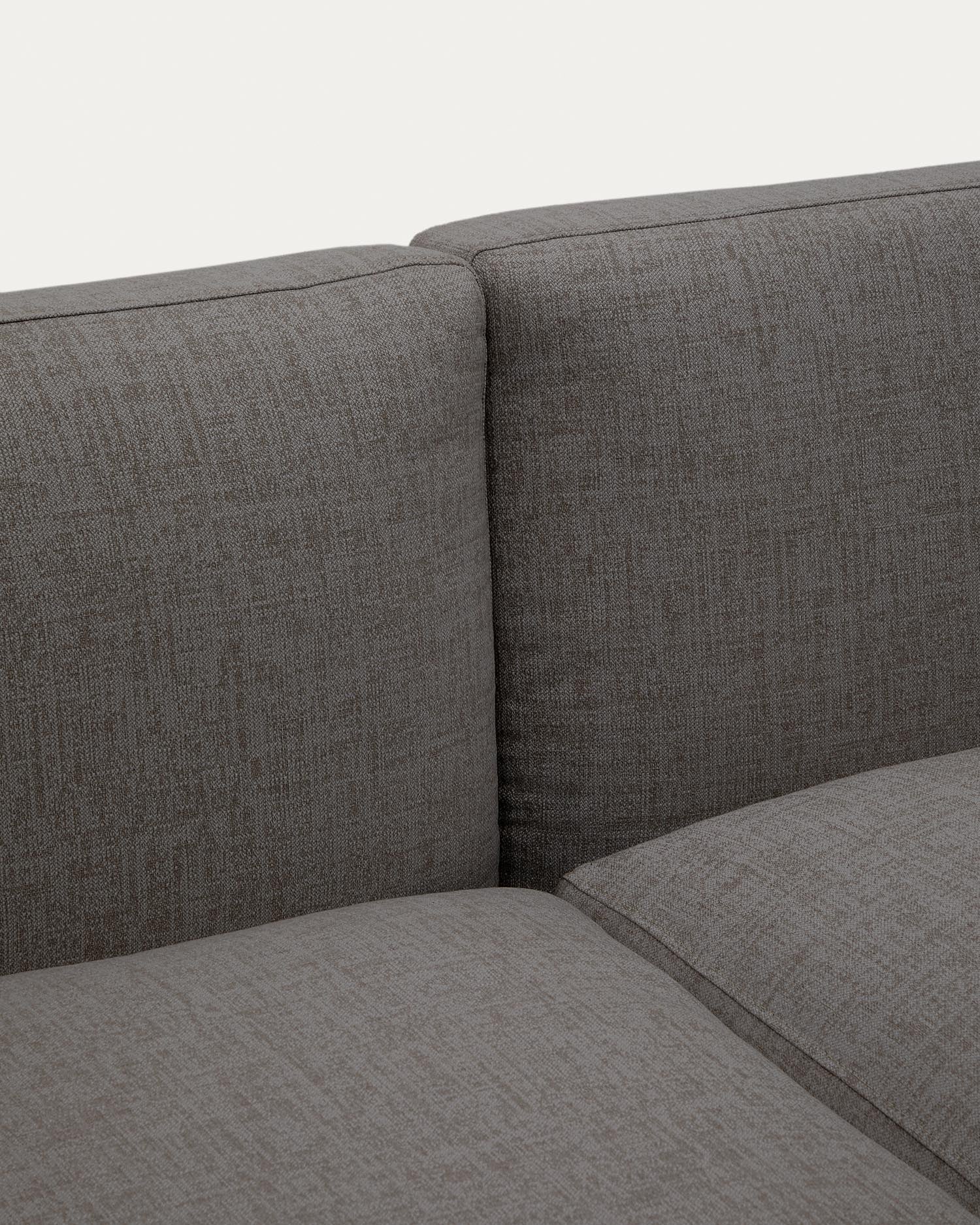 Modulares 2-Sitzer-Sofa für den Außenbereich Sorells aus Aluminium in grauer Ausführung 17 in Graphit präsentiert im Onlineshop von KAQTU Design AG. Lounge Sofa ist von Kave Home