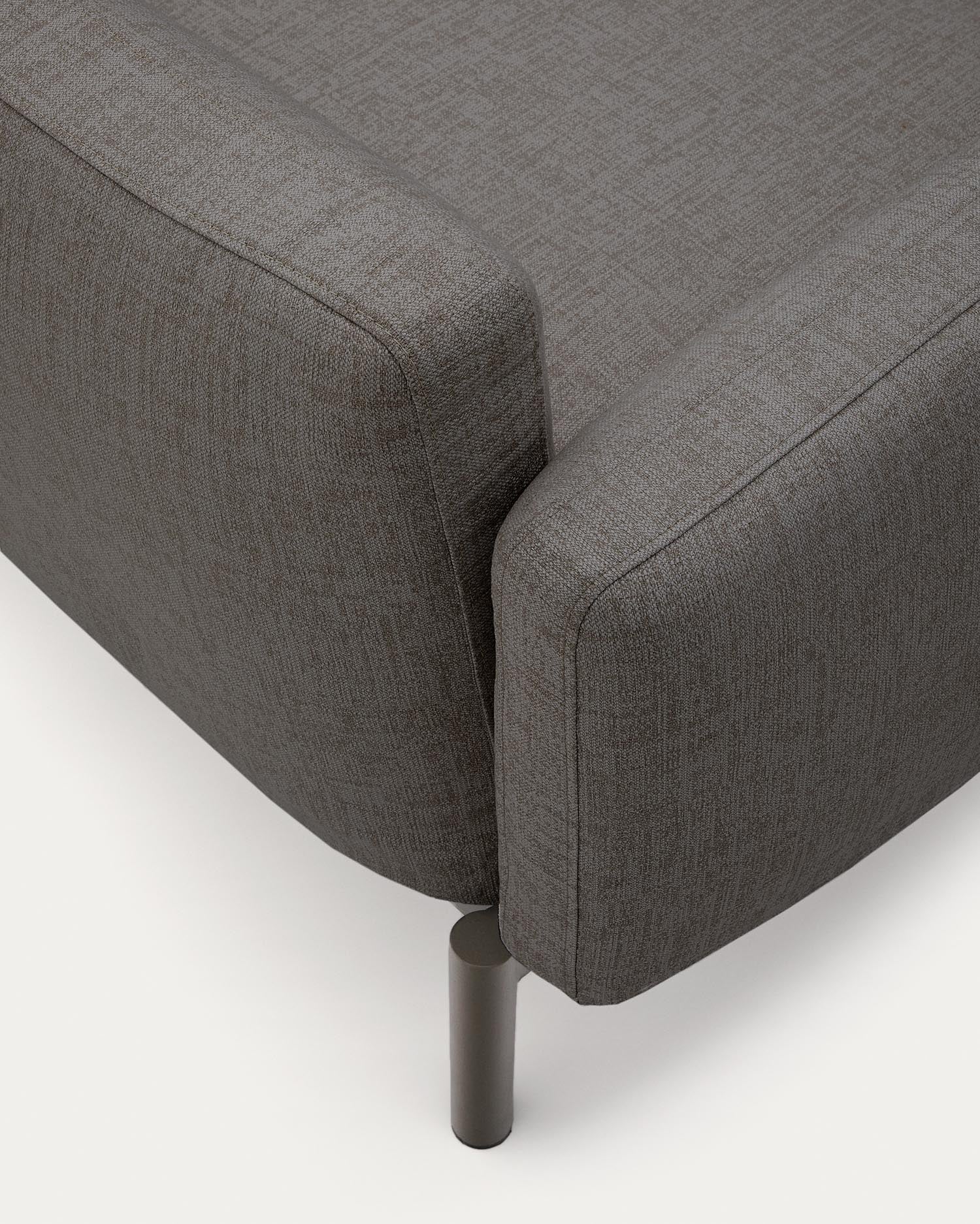 Modulares 5-Sitzer-Ecksofa für Outdoor Sorells Polsterung und Aluminium in Grau 276x191,5c in Graphit präsentiert im Onlineshop von KAQTU Design AG. Lounge Sofa ist von Kave Home