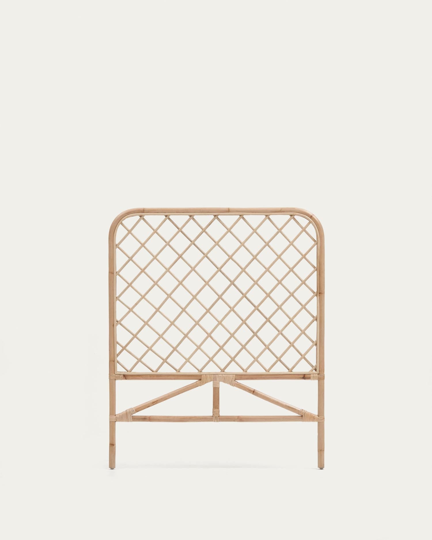 Citlalli Bettkopfteil aus Rattan mit natürlichem Finish für Bett von 90 cm Breite in Braun präsentiert im Onlineshop von KAQTU Design AG. Zubehör Bett ist von Kave Home