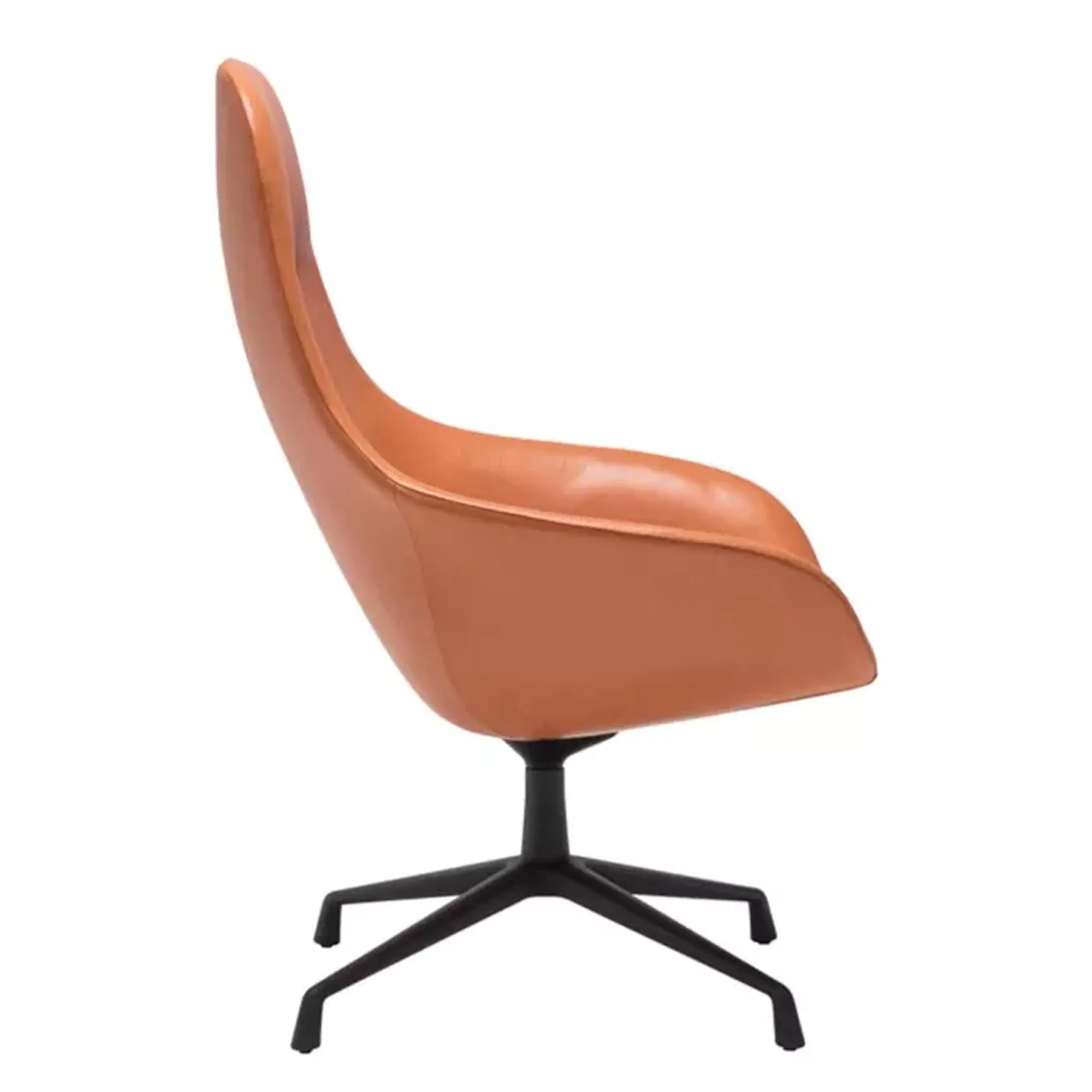 Next Lounge high drehbar in Orange präsentiert im Onlineshop von KAQTU Design AG. Sessel ist von Andreu World