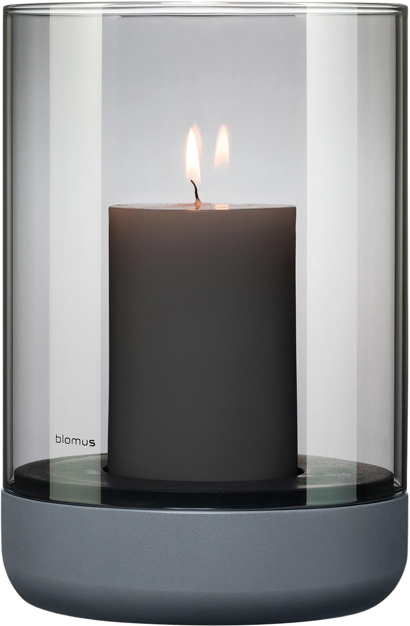 Windlicht CALMA in smoke / steel gray präsentiert im Onlineshop von KAQTU Design AG. Kerzenständer ist von e + h Services AG