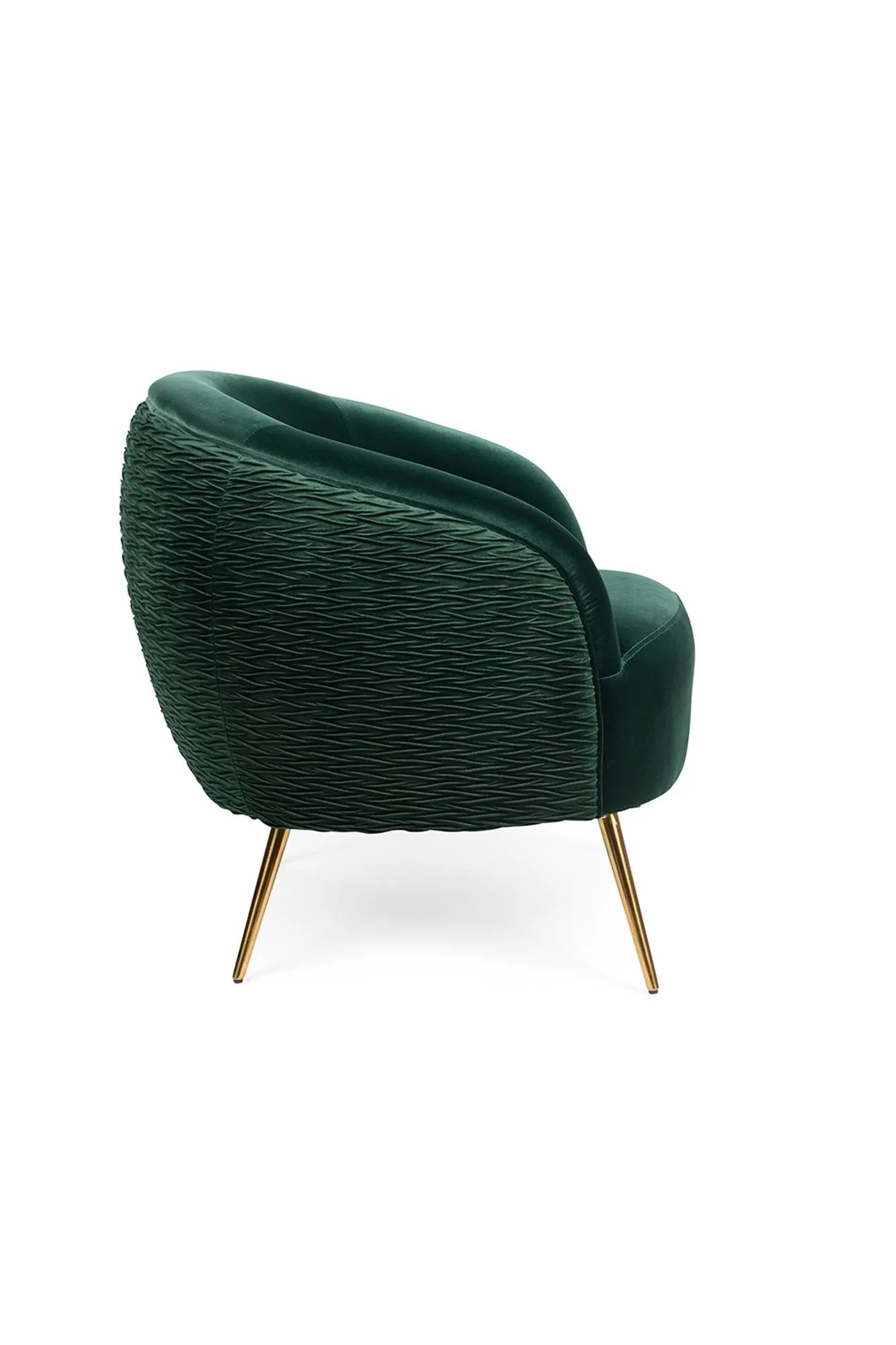 SO CURVY Loungesessel in Grün präsentiert im Onlineshop von KAQTU Design AG. Sessel ist von Bold Monkey