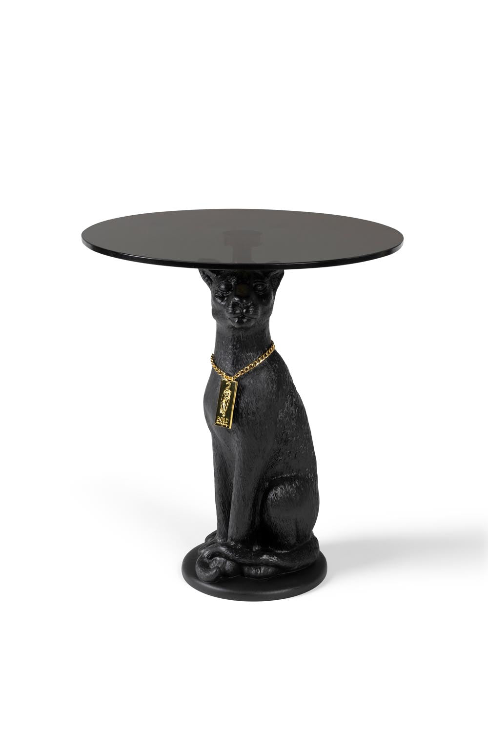 Proudly Crowned Panther Beistelltisch in Black präsentiert im Onlineshop von KAQTU Design AG. Beistelltisch ist von Bold Monkey