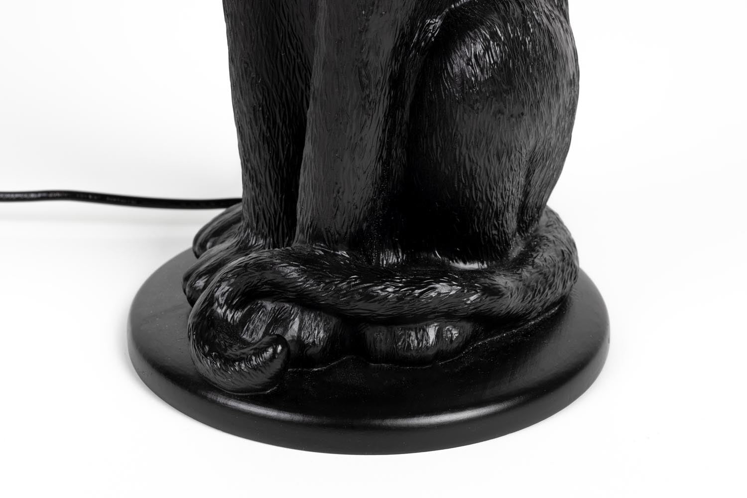 Stehlampe Proudly Crowned Panther schwarz in Black präsentiert im Onlineshop von KAQTU Design AG. Stehleuchte ist von Bold Monkey