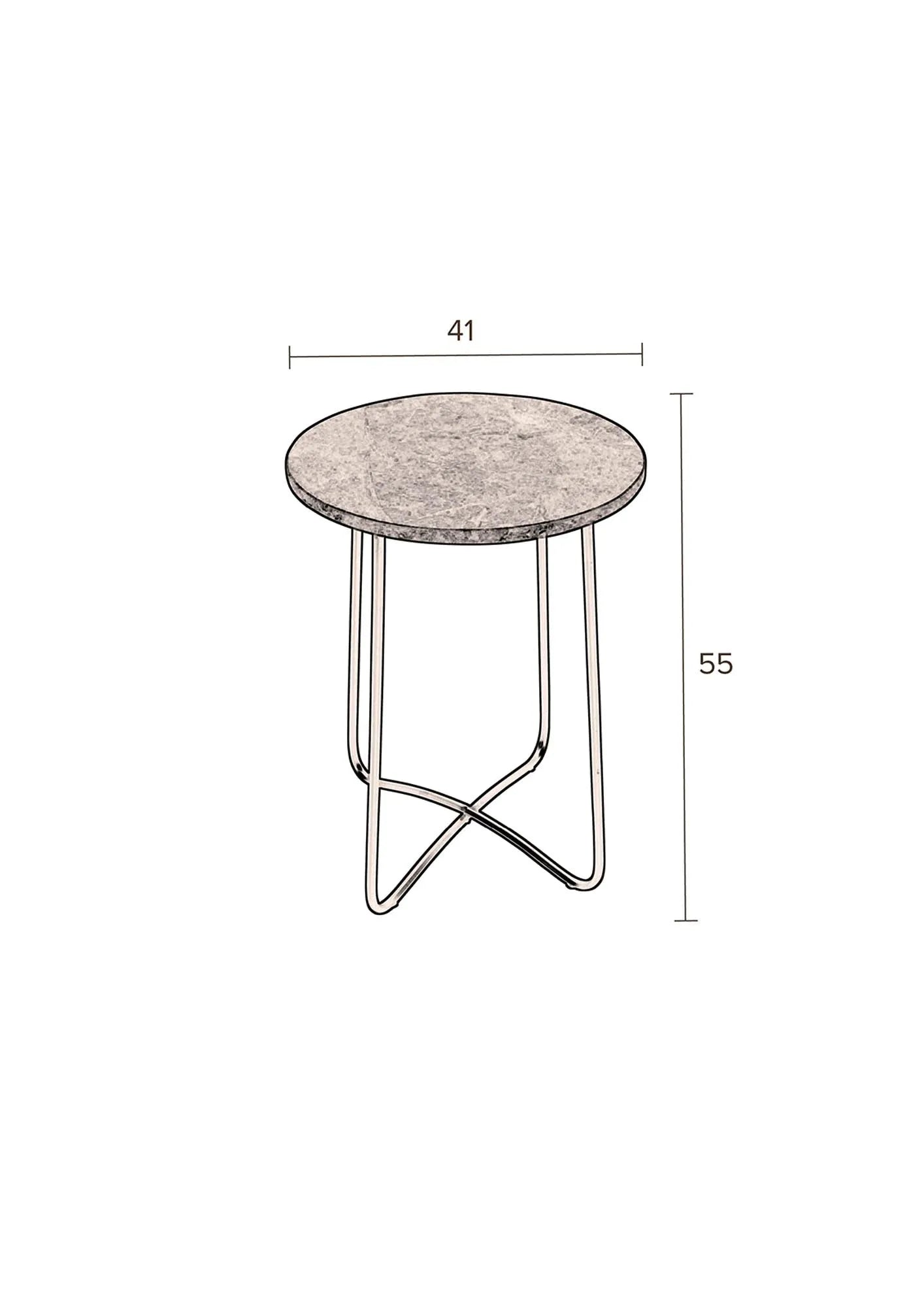 Beistelltisch EMERALD - KAQTU Design