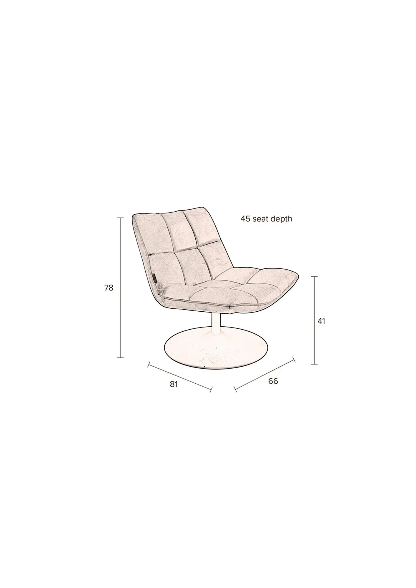 Dutchbone Loungesessel Bar: Stilvoller Komfort für moderne Räume.