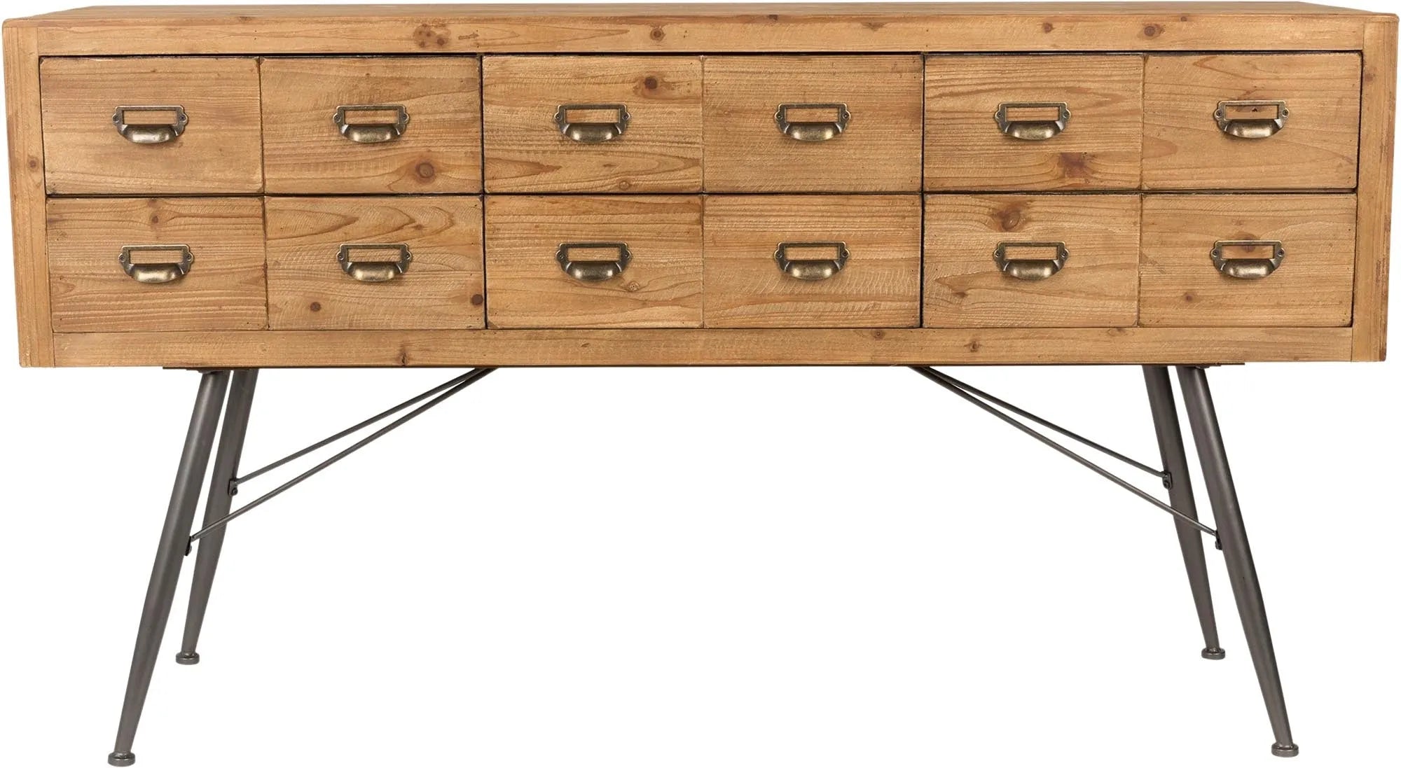 Das Cabinet SIX von Dutchbone: modernes Sideboard mit Holzfurnier, viel Stauraum, vielseitig einsetzbar, stilvoll und funktional.