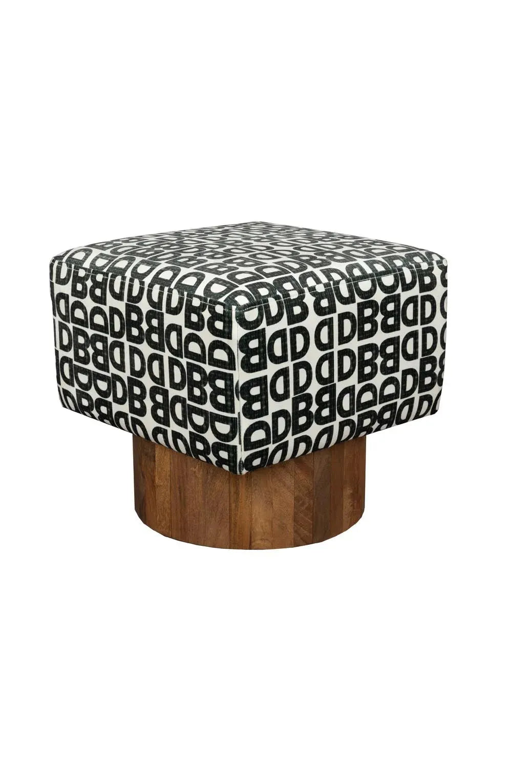 Hocker Monogramm in Brown präsentiert im Onlineshop von KAQTU Design AG. Barstuhl ist von Dutchbone