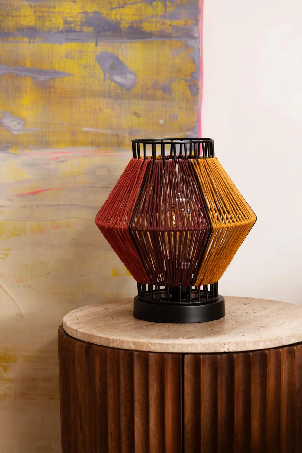 Tischlampe Surya Rope in Multi colour präsentiert im Onlineshop von KAQTU Design AG. Tischleuchte ist von Dutchbone