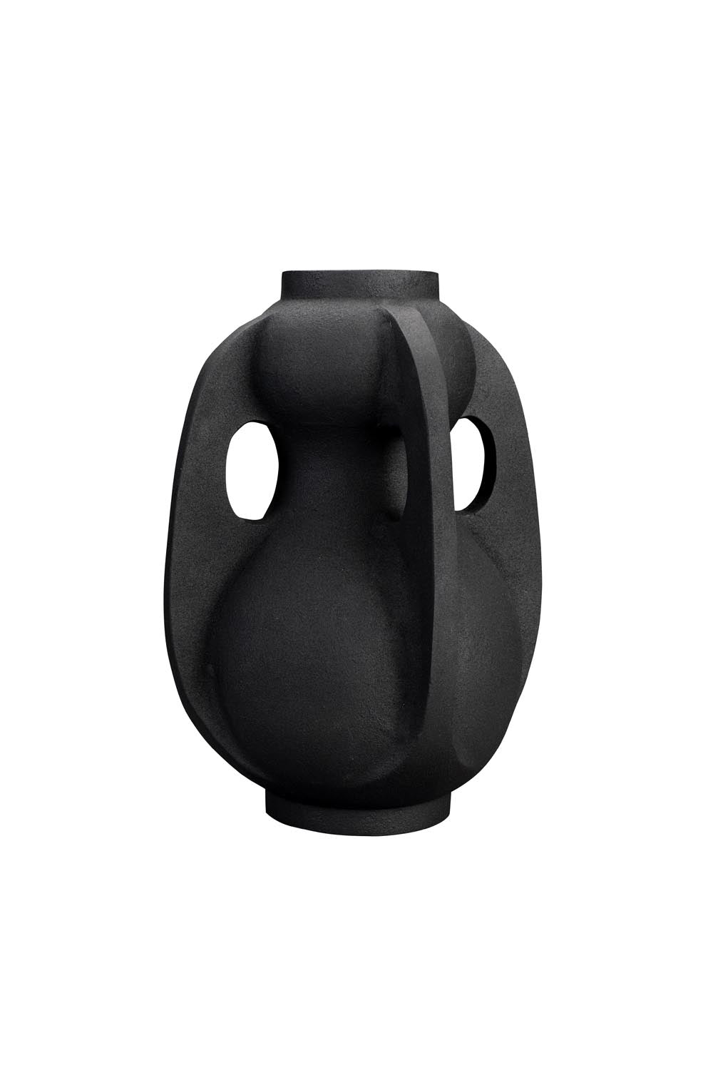 Vase Thiago L Schwarz in Black präsentiert im Onlineshop von KAQTU Design AG. Vase ist von Dutchbone