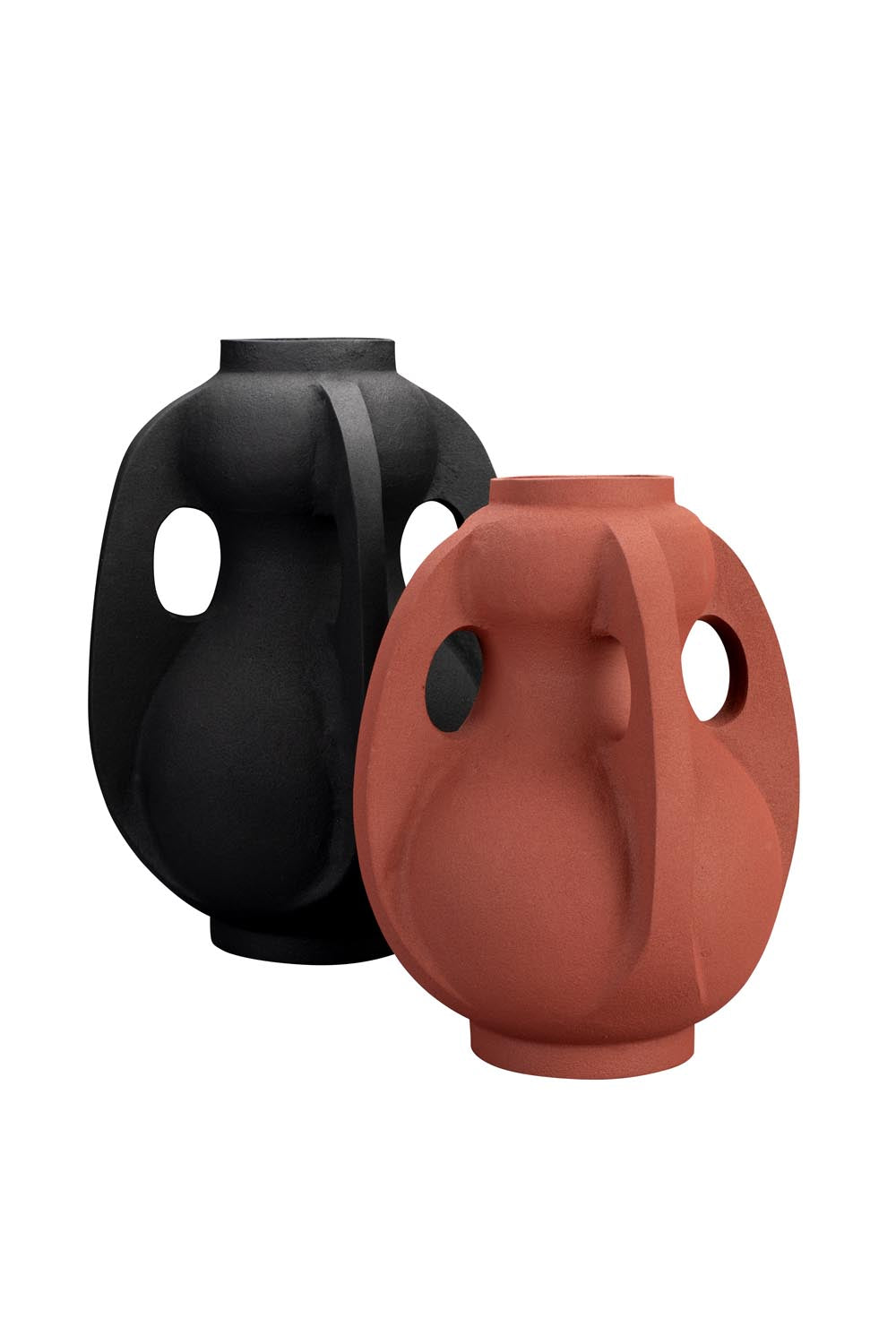 Vase Thiago L Schwarz in Black präsentiert im Onlineshop von KAQTU Design AG. Vase ist von Dutchbone