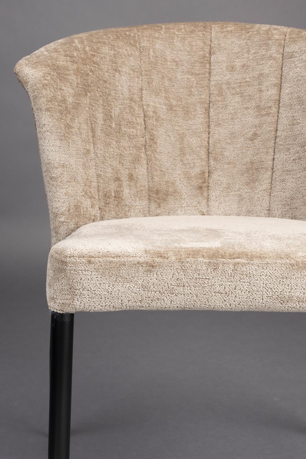 Stuhl Georgia Beige in Beige präsentiert im Onlineshop von KAQTU Design AG. Stuhl ist von Dutchbone