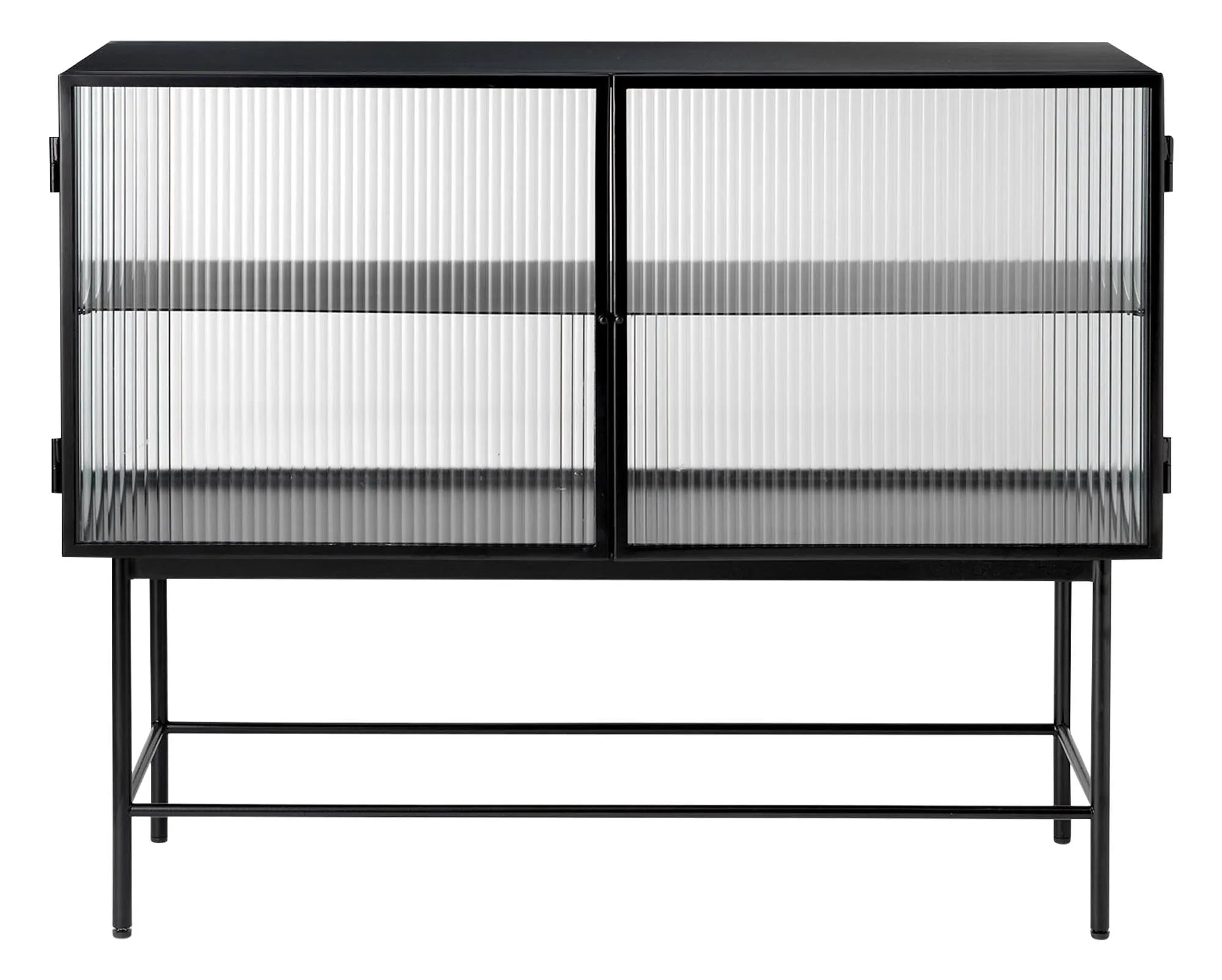 Haze Sideboard, Geriffeltes Glas, Sideboard, KAQTU Design