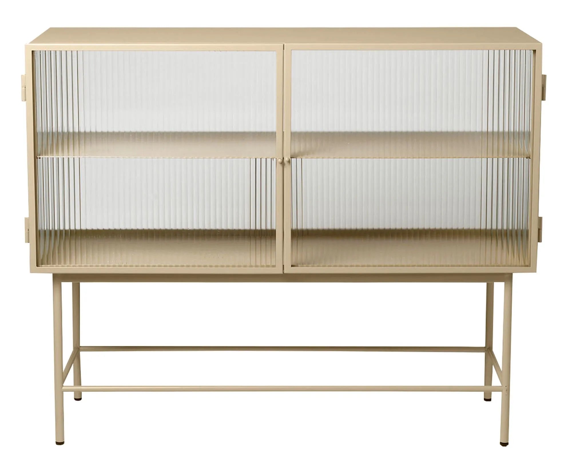 Haze Sideboard, Geriffeltes Glas - KAQTU Design