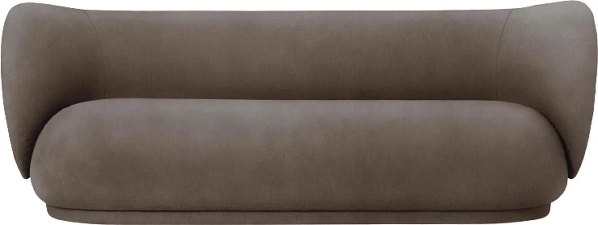 Elegantes Rico 3er Sofa von Ferm Living: Stil, Komfort, geschwungene Form, hochwertige Polsterung, langlebig, luxuriös.