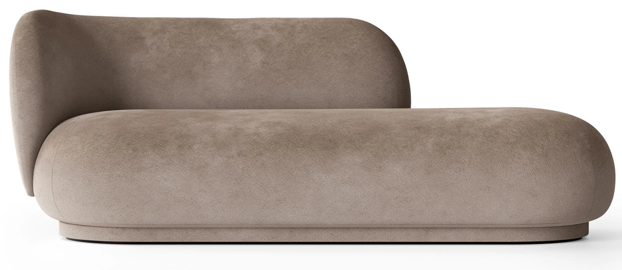 Rico Diwan: Elegante, runde Formen vereinen Komfort und Stil. Vielseitig als Schlafcouch, Polsterbank oder Chaiselongue.