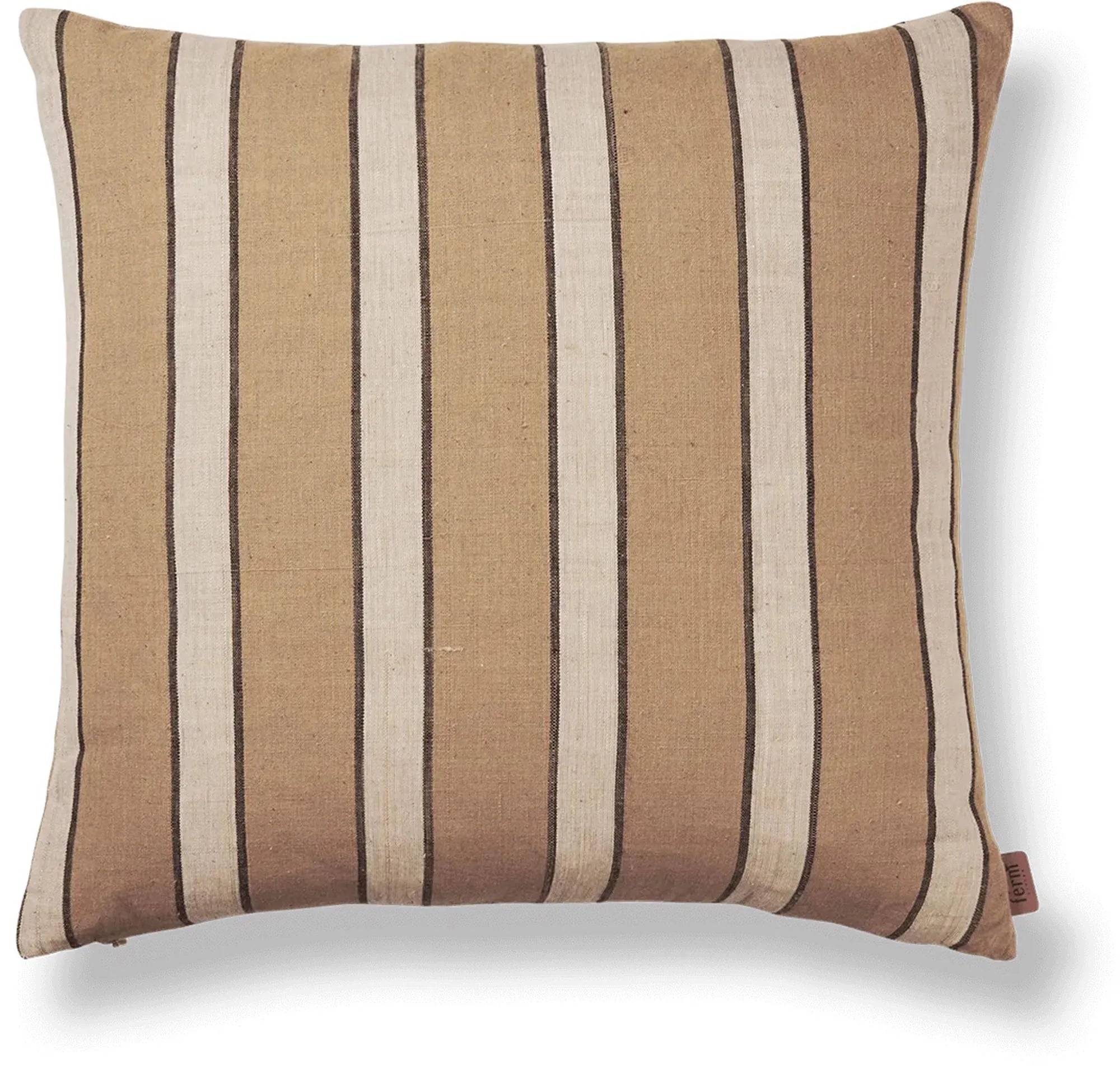 Brown Cotton Kissenbezug in Braun / Beige präsentiert im Onlineshop von KAQTU Design AG. Kissenbezug ist von Ferm Living