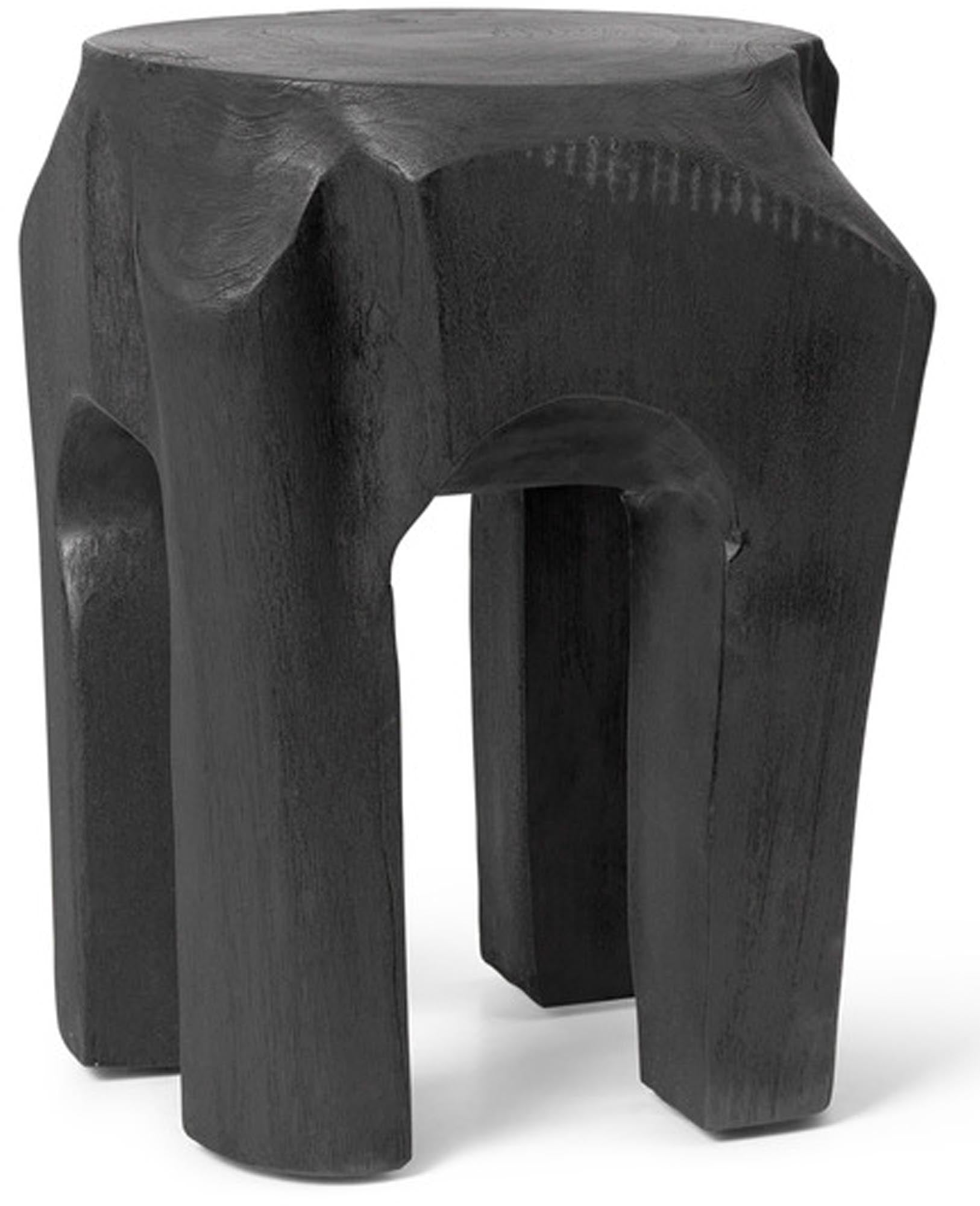 Root Hocker in Schwarz gebeizt präsentiert im Onlineshop von KAQTU Design AG. Hocker ist von Ferm Living