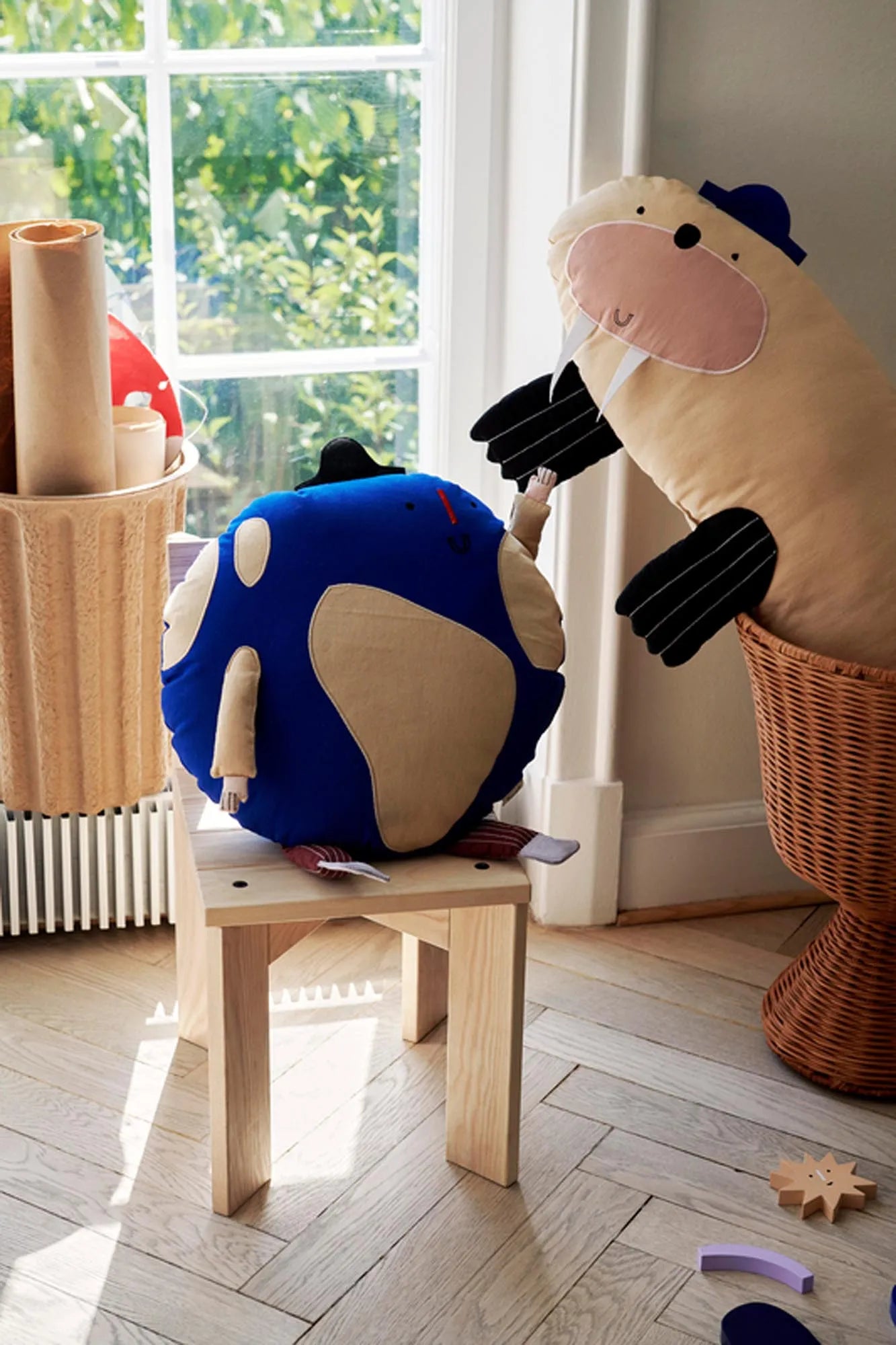 Walrus Kissen in Sand präsentiert im Onlineshop von KAQTU Design AG. Kissen ist von Ferm Living