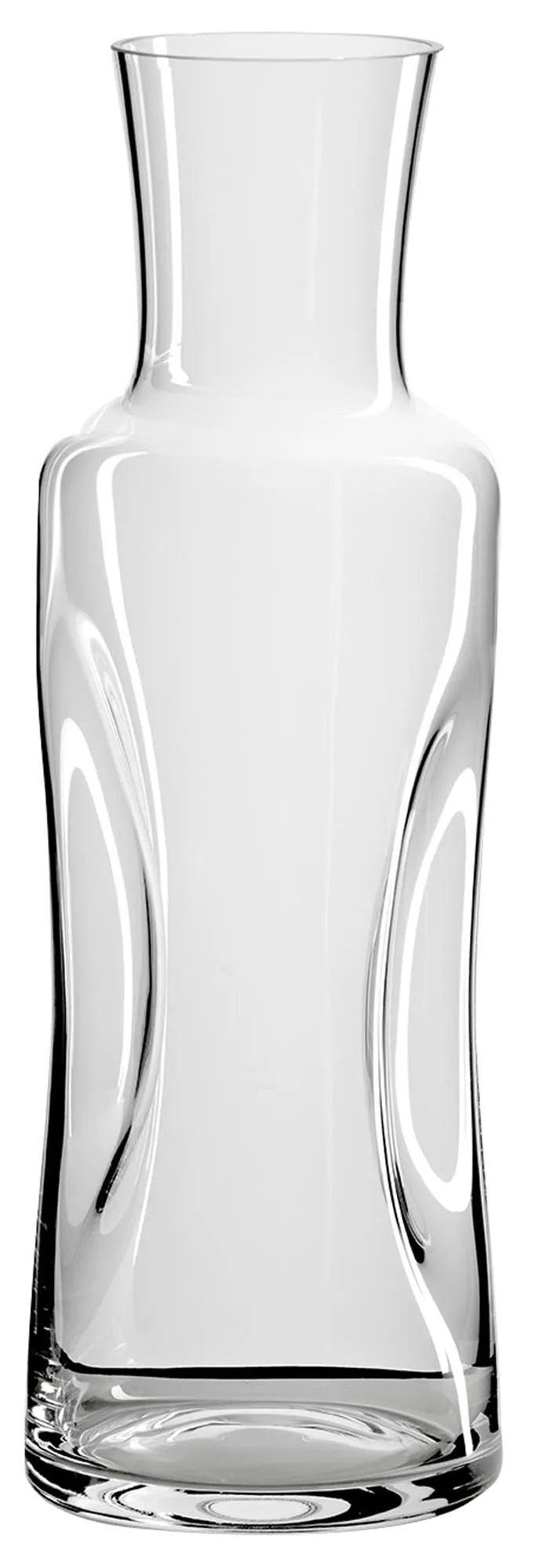 Stilvolle 1 lt Quetschflasche aus Kristallglas von Gabriel Glas: ergonomisch, klar, bleifrei, spülmaschinenfest.