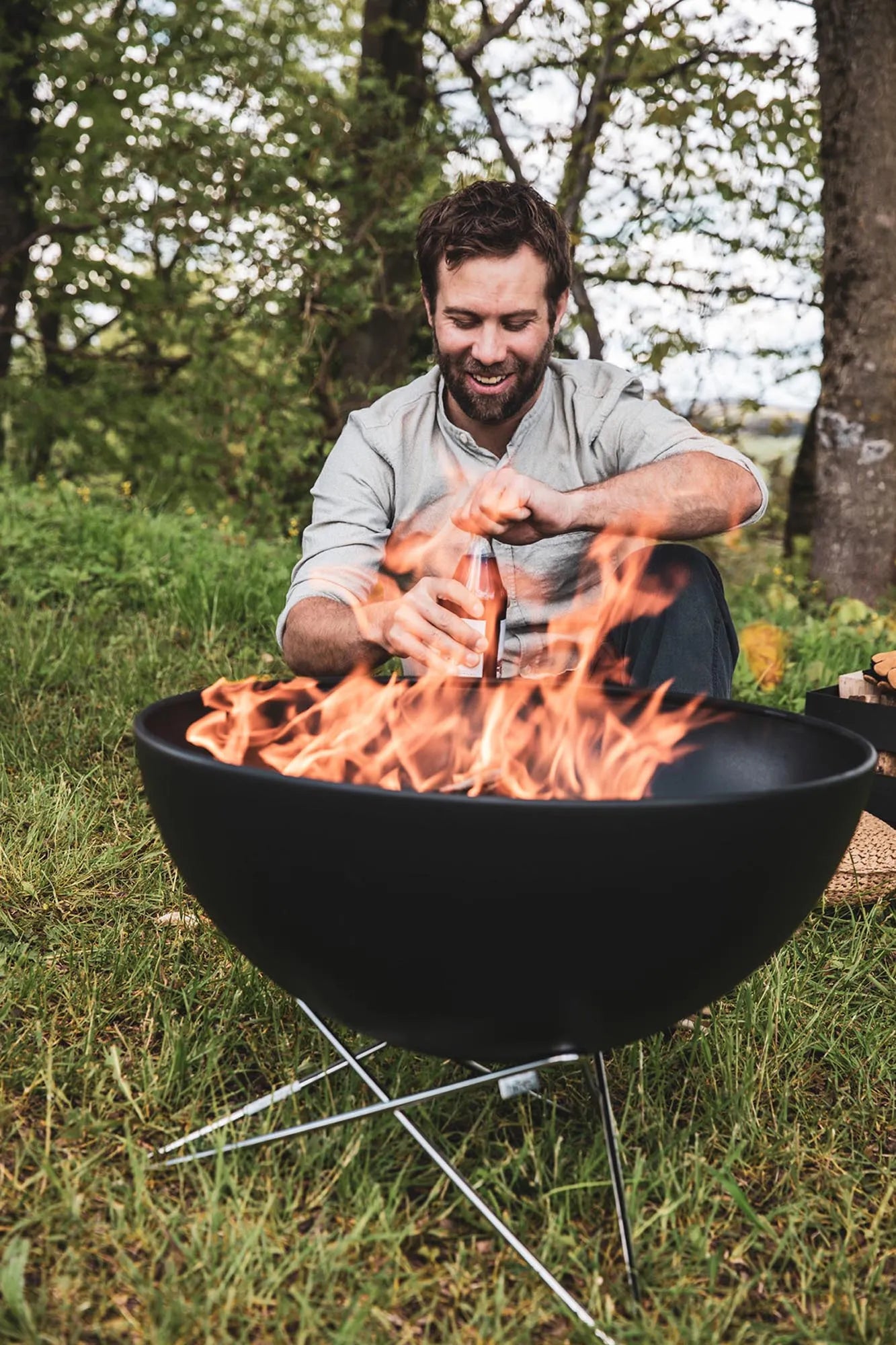 BOWL 57 Feuerschale mit Sternfuss - KAQTU Design