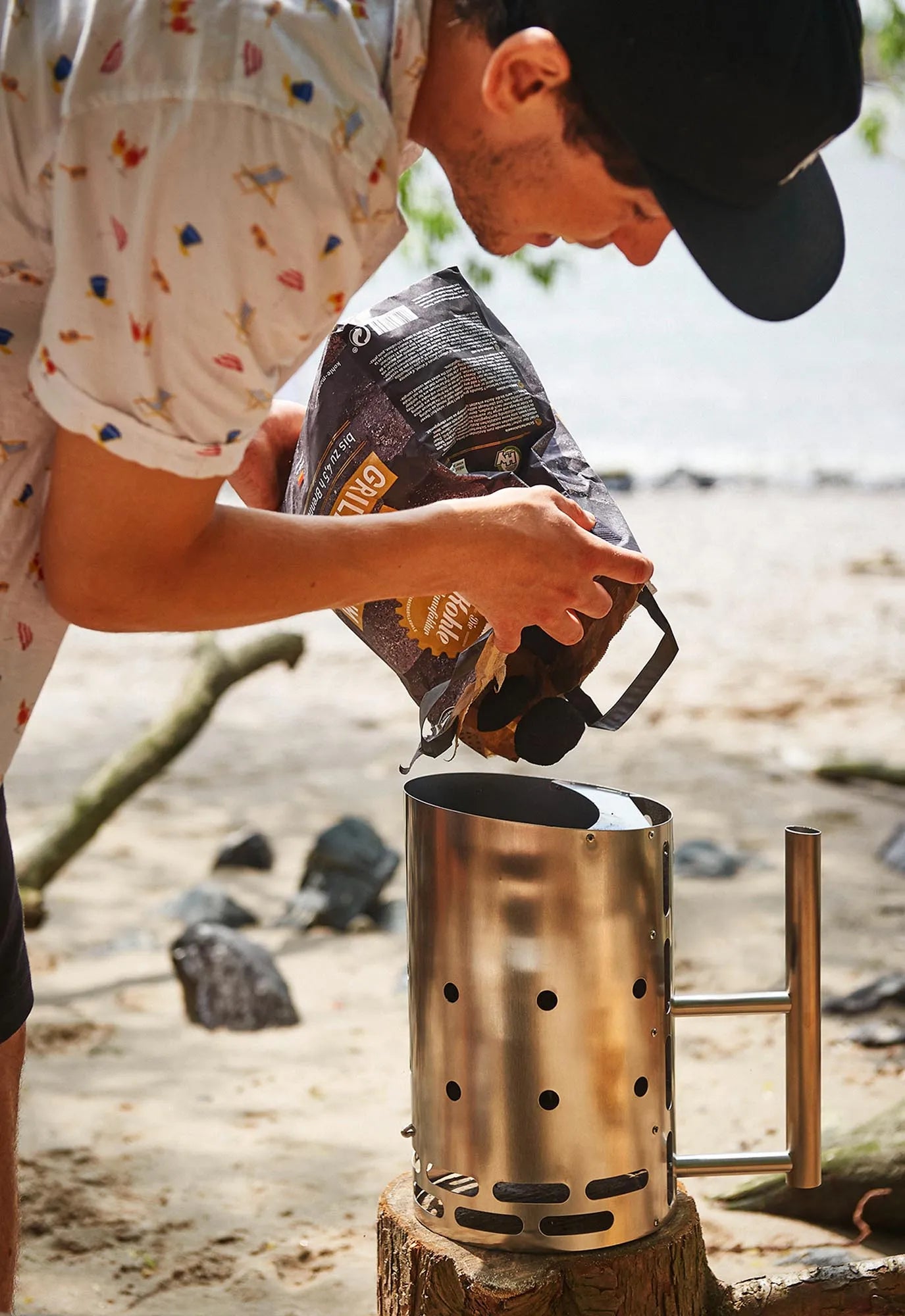 BBQ Starter in Silber präsentiert im Onlineshop von KAQTU Design AG. Grillzubehör ist von Höfats