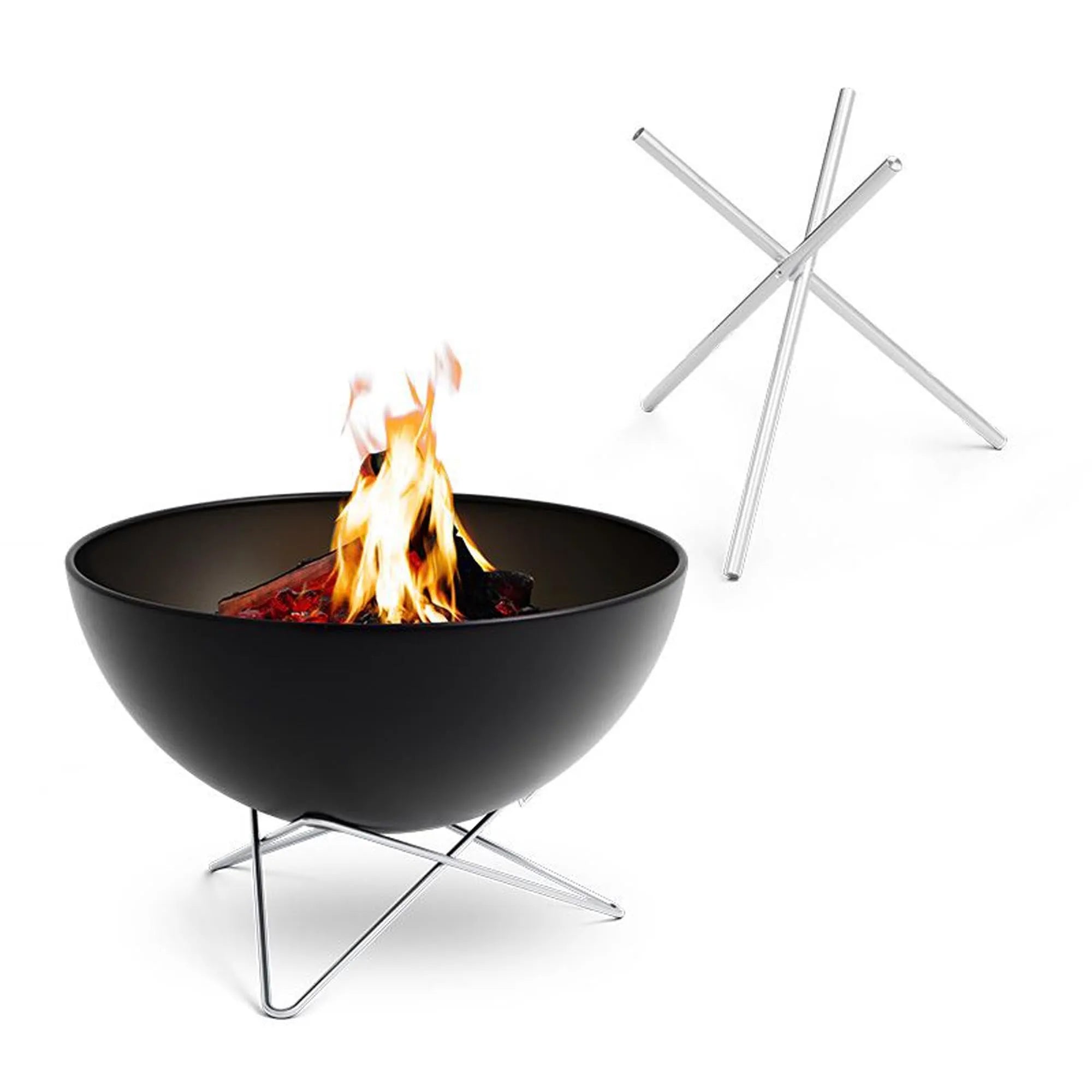 BOWL 70 Feuerset flex in Schwarz präsentiert im Onlineshop von KAQTU Design AG. Feuerschale ist von Höfats