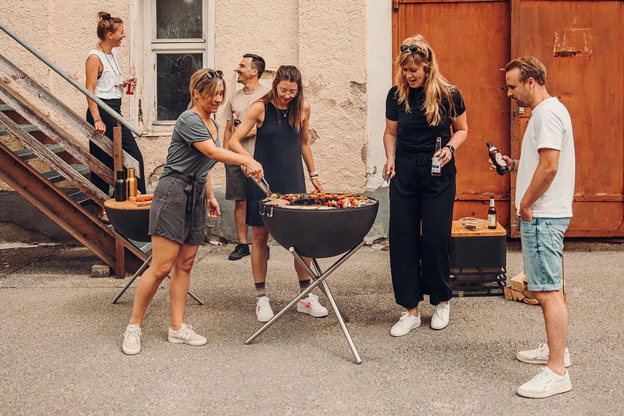 BOWL 70 Feuerset flex in Schwarz präsentiert im Onlineshop von KAQTU Design AG. Feuerschale ist von Höfats