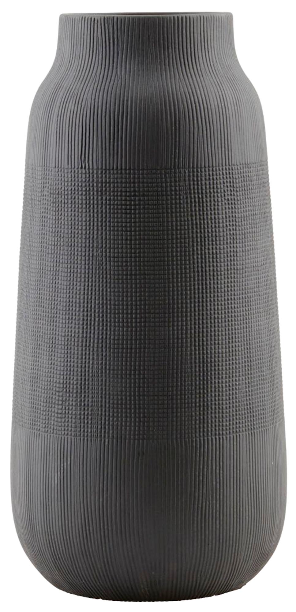 Vase, Groove in Schwarz präsentiert im Onlineshop von KAQTU Design AG. Vase ist von House Doctor