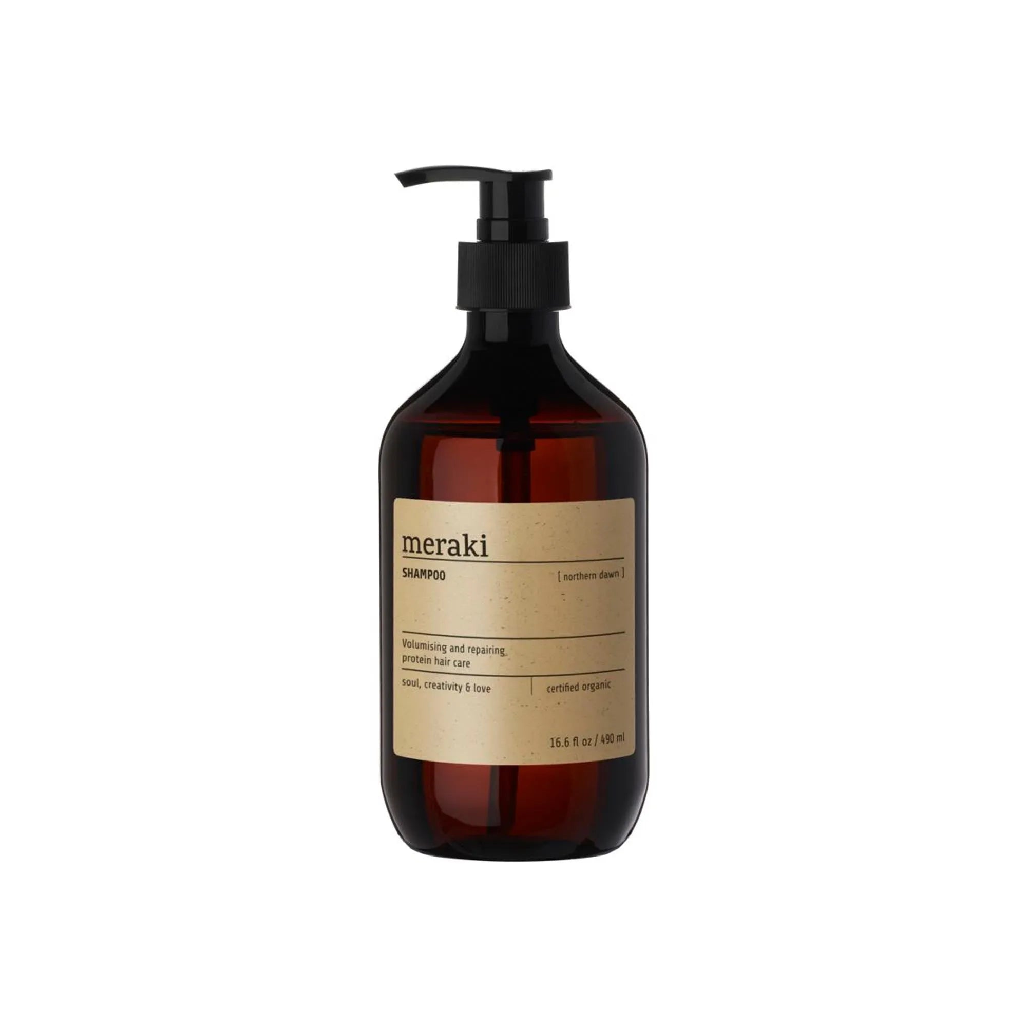 Northern Dawn Shampoo von Meraki: Volumen, Pflege & Duft. Bio-Inhaltsstoffe wie Aloe vera & Karottenextrakt. ECOCERT zertifiziert.